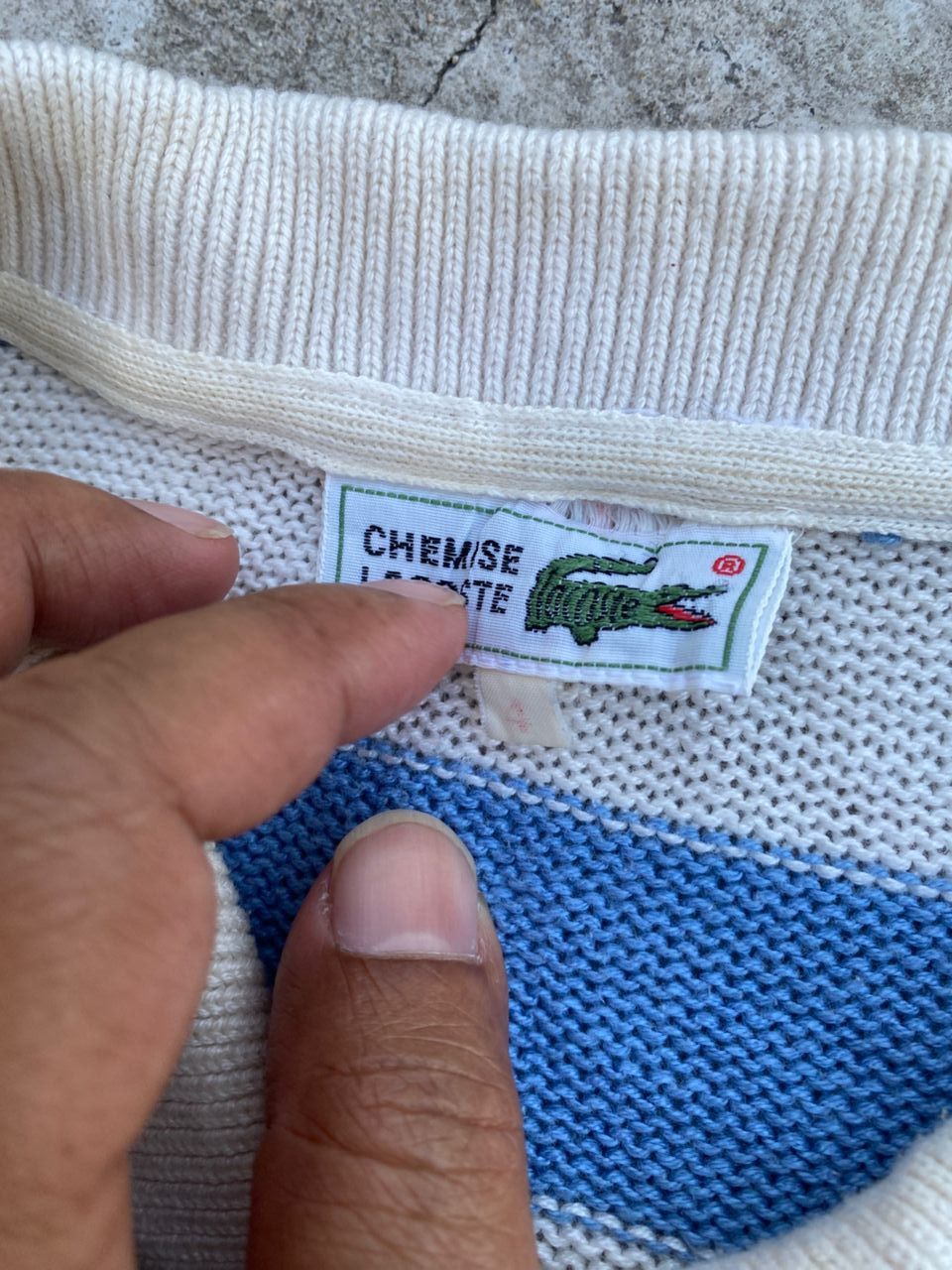 Lacoste Vintage Lacoste Stripe Knitwear Cardigan Size US L / EU 52-54 / 3 - 7 Thumbnail