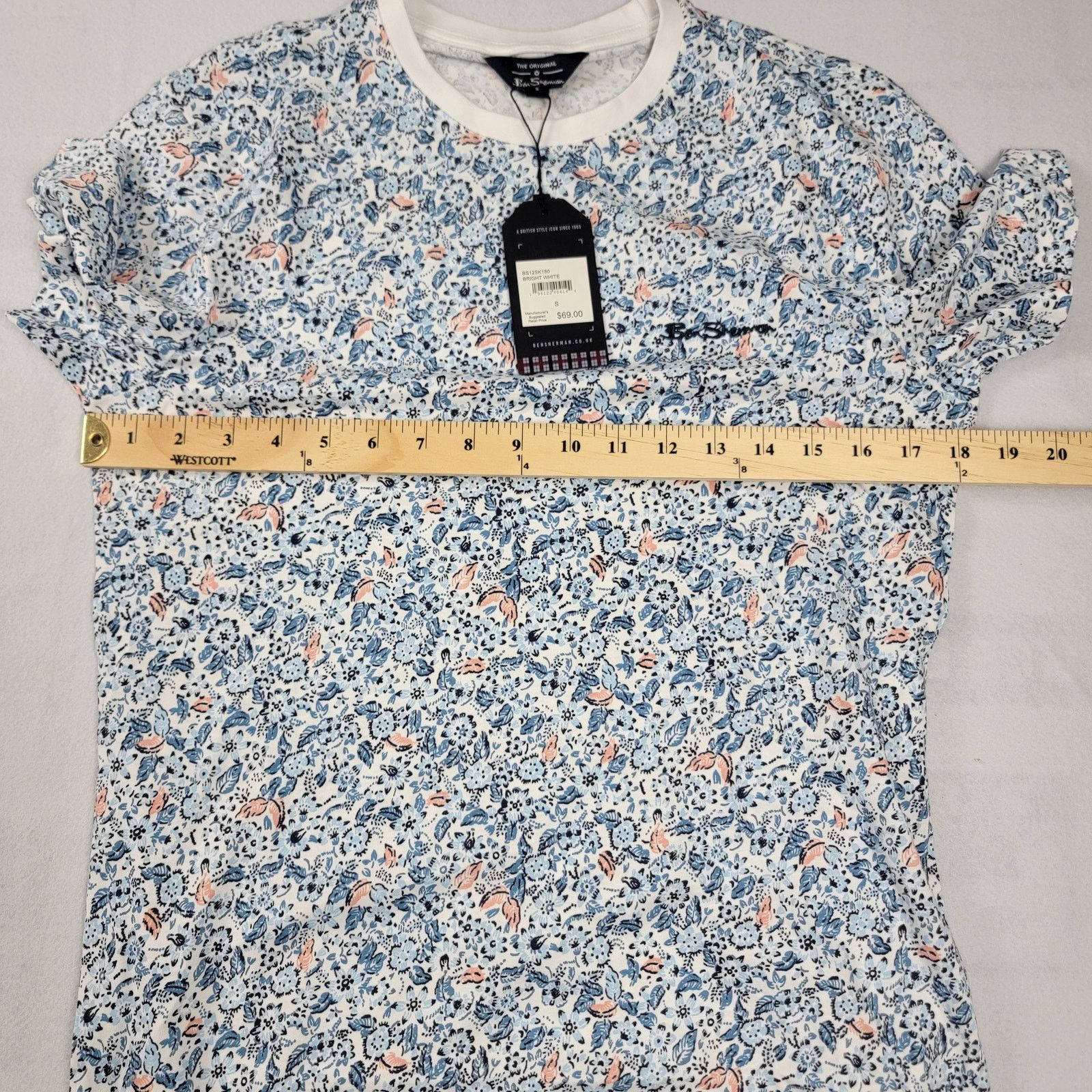 Ben Sherman Ben Sherman The Original Floral AOP Tee Mens S White NWT 610 Size US S / EU 44-46 / 1 - 7 Thumbnail