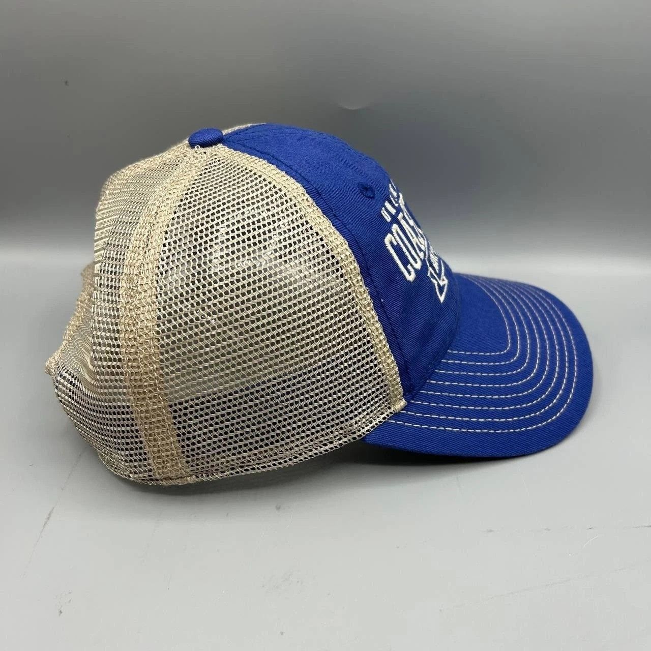 The Game United States Coast Guard Trucker Hat Men Blue Snap Back Size ONE SIZE - 6 Thumbnail