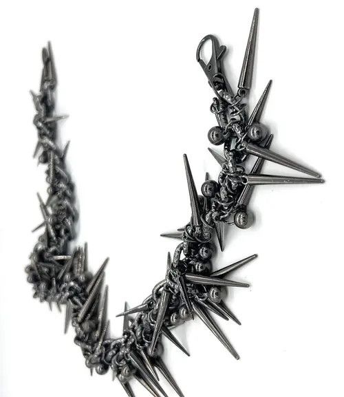 Japanese Brand Retro punk streetweary y2k spike pants pocket wallet chain Size ONE SIZE - 4 Thumbnail