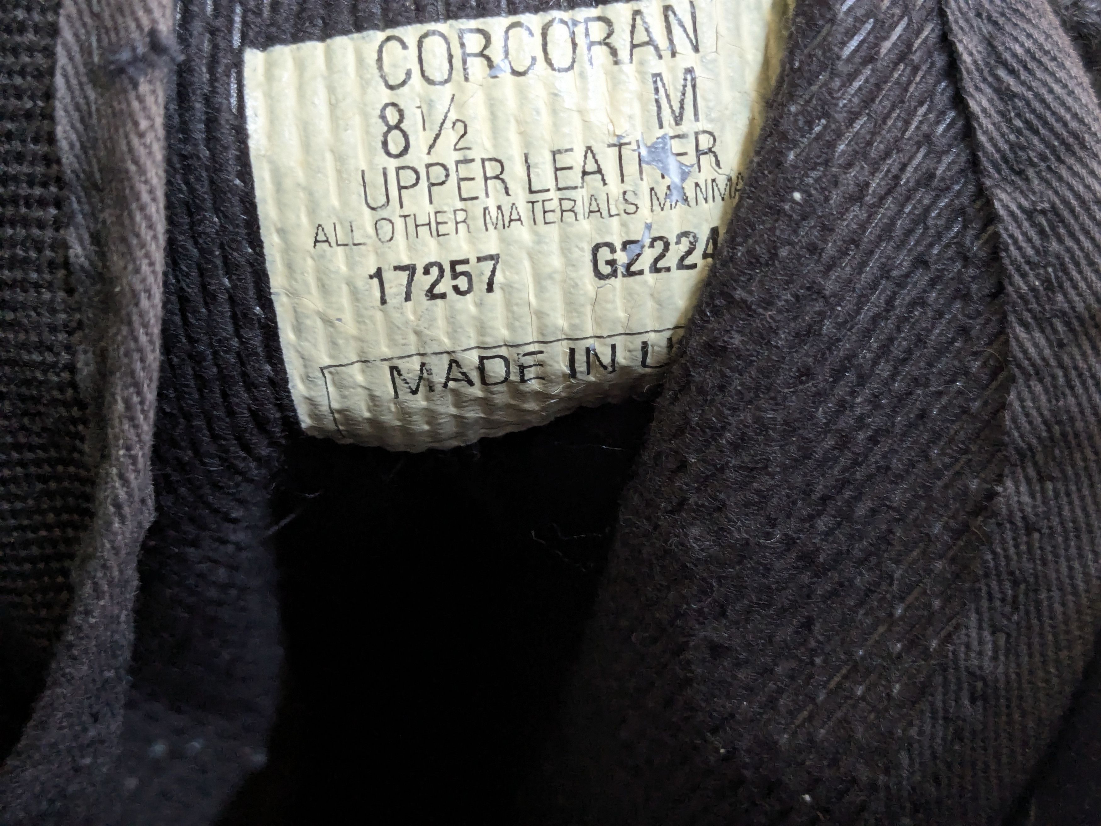 Corcoran Corcoran Combat Boots Black 7 Leather Lace Up USA Size US 7 / EU 40 - 2 Thumbnail