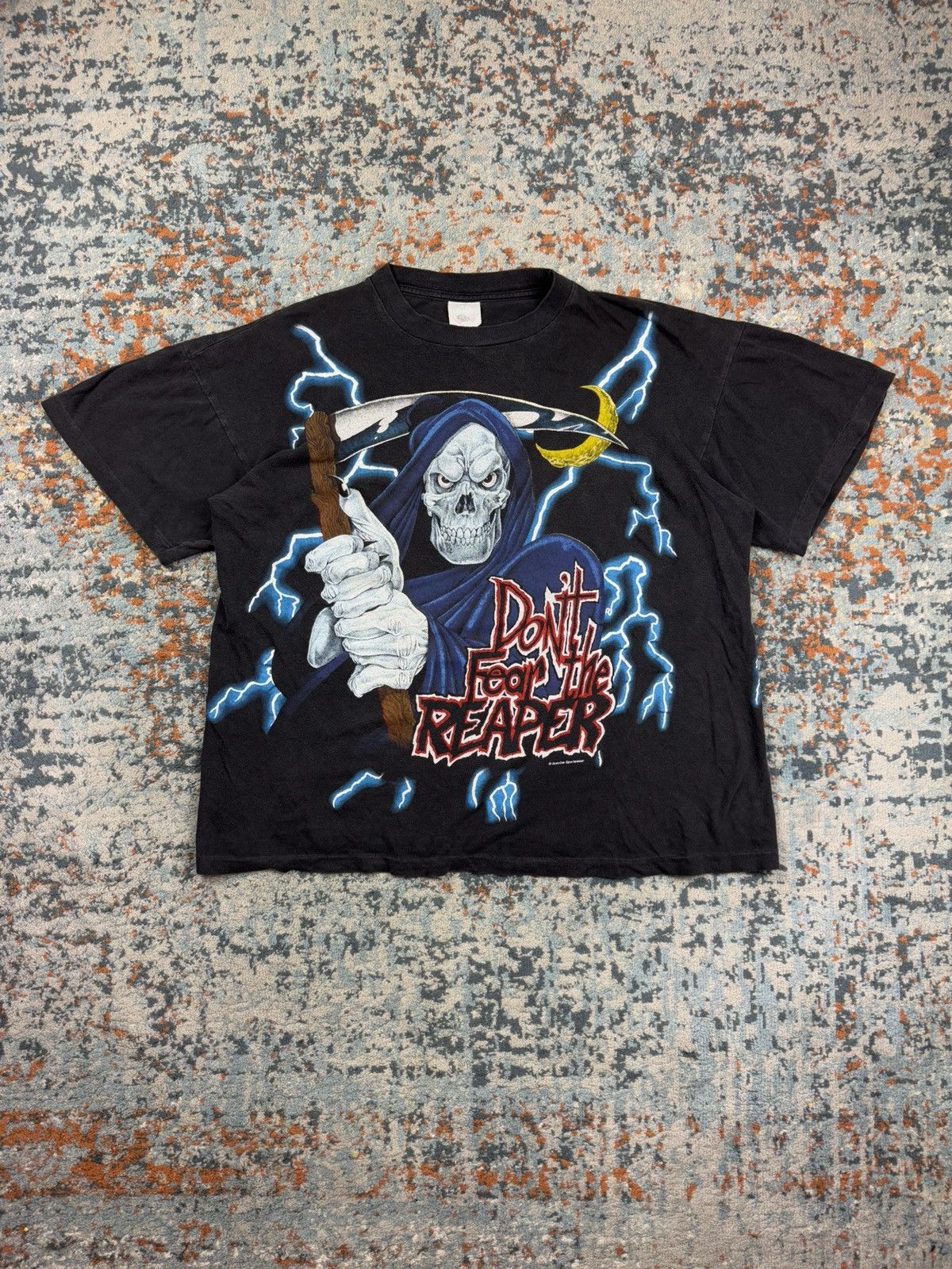 Vintage Vintage 90s USA Thunder don’t fear the reaper graphic tee Size US L / EU 52-54 / 3 - 1 Thumbnail