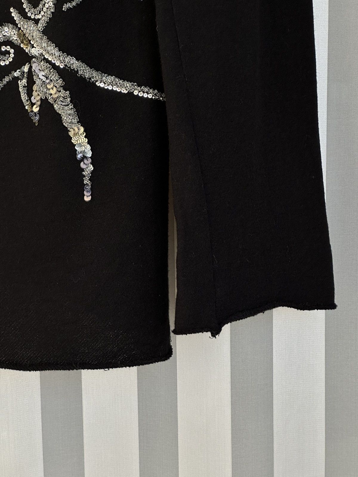 Balmain BALMAIN Decarnin FW2008 Gothic Sequin Embellished Sweater Size US M / EU 48-50 / 2 - 8 Thumbnail