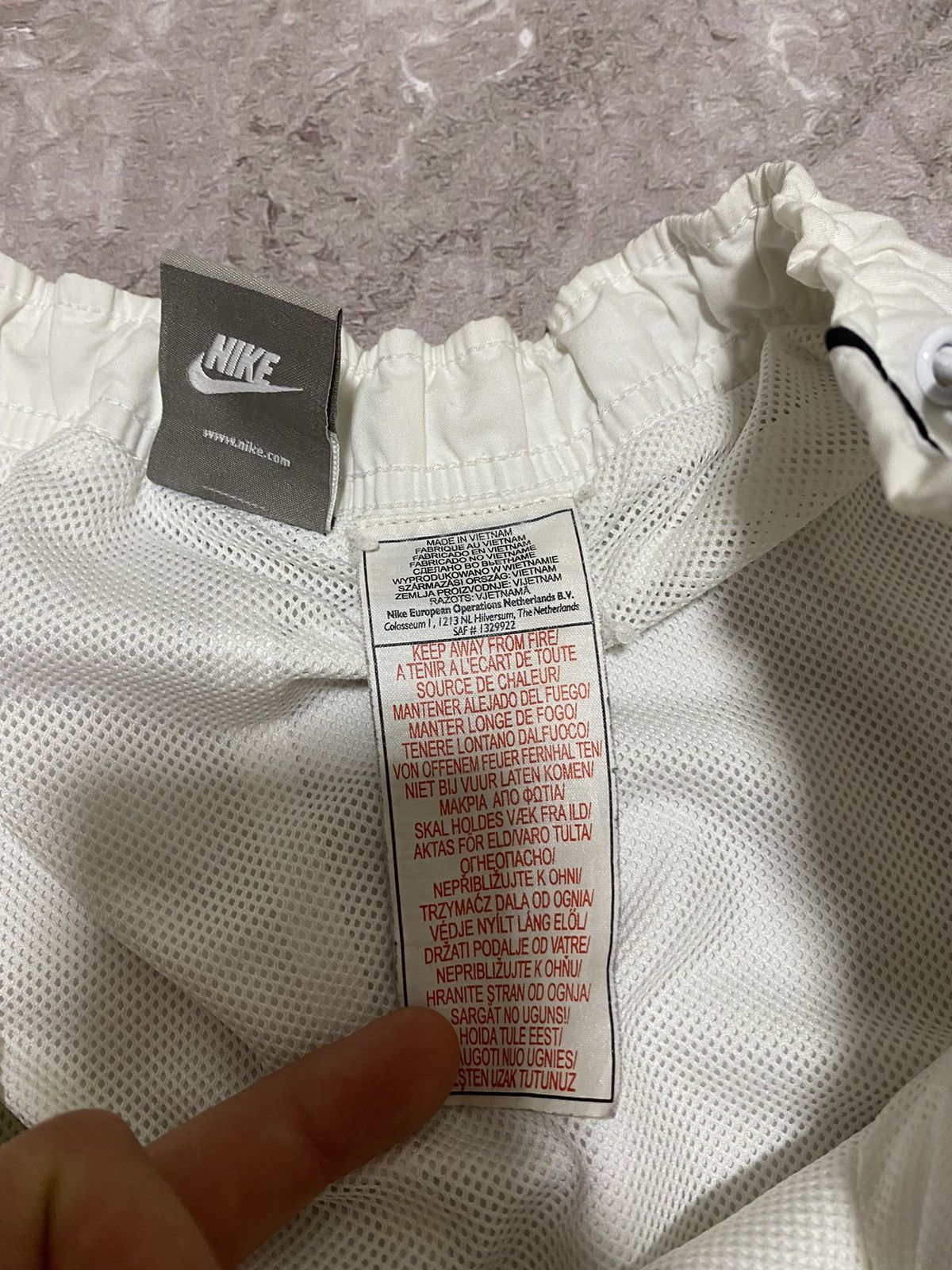 Nike × Vintage Vintage Y2K Nike Mini Swoosh Drill Baggy Oversized Shorts Size US 34 / EU 50 - 9 Thumbnail
