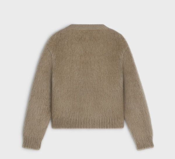 Celine o1w1db10925 2AD0E440U Cardigan Jacket in Beige Size XS / US 0-2 / IT 36-38 - 2 Thumbnail