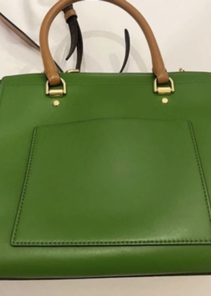 Michael Kors Michael Kors Handbag Green Brown Leather Size ONE SIZE - 8 Thumbnail
