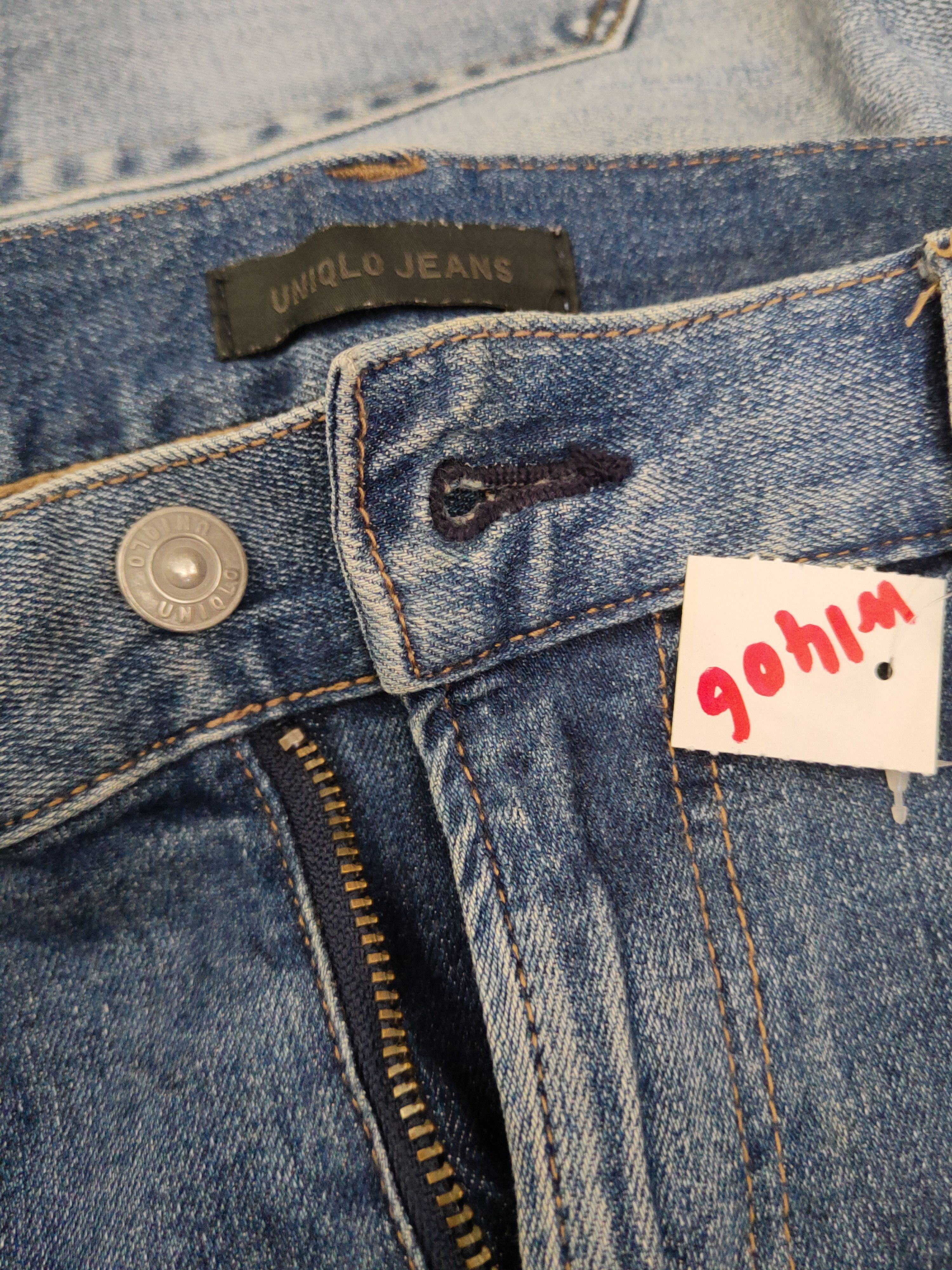 Japanese Brand Uniqlo japan Blue Distressed Ripped Jeans #W1406 Size US 32 / EU 48 - 16 Thumbnail