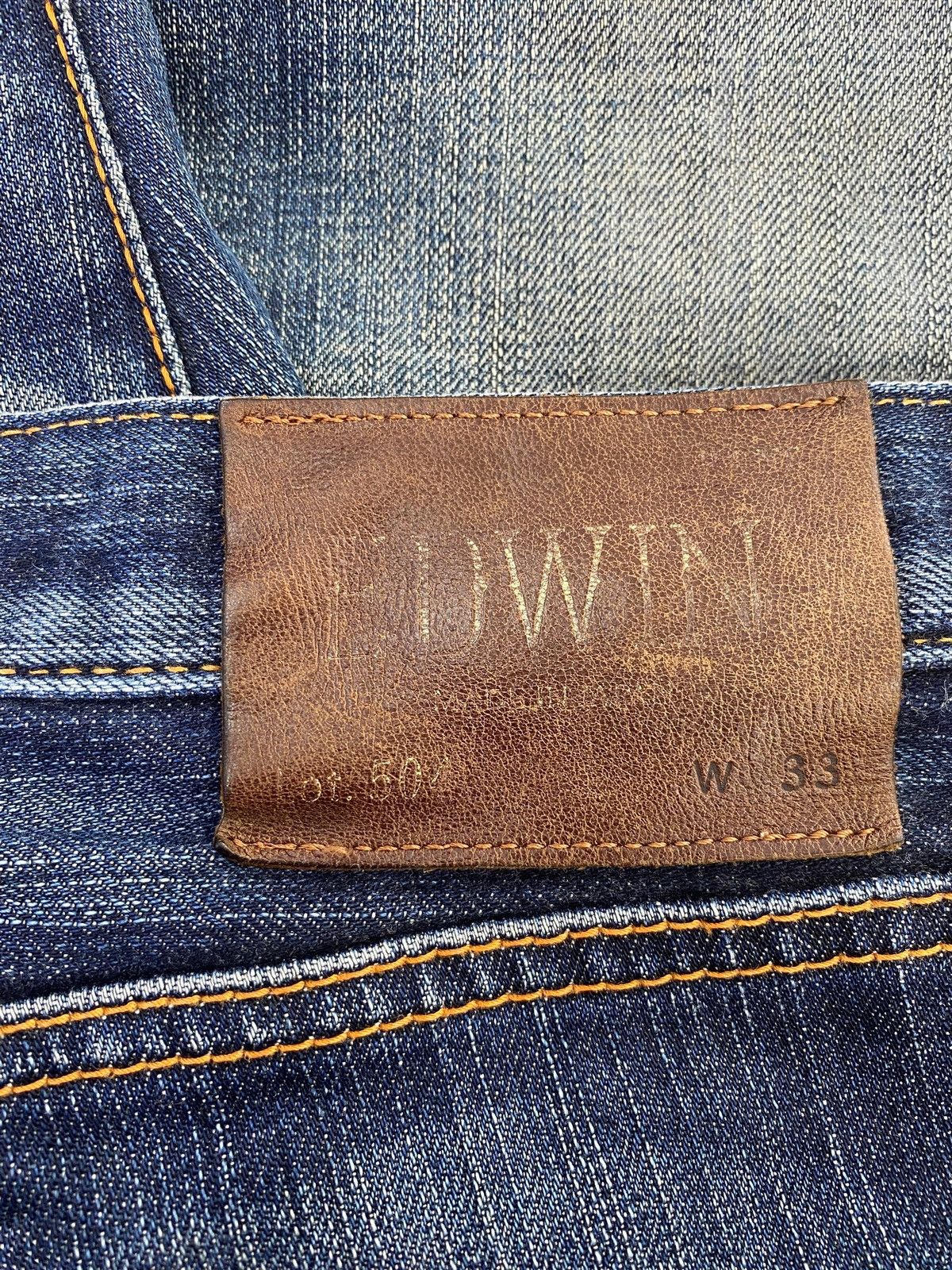Edwin Edwin 504 Whiskers Faded Wash Style Loose Jeans Size US 34 / EU 50 - 10 Thumbnail