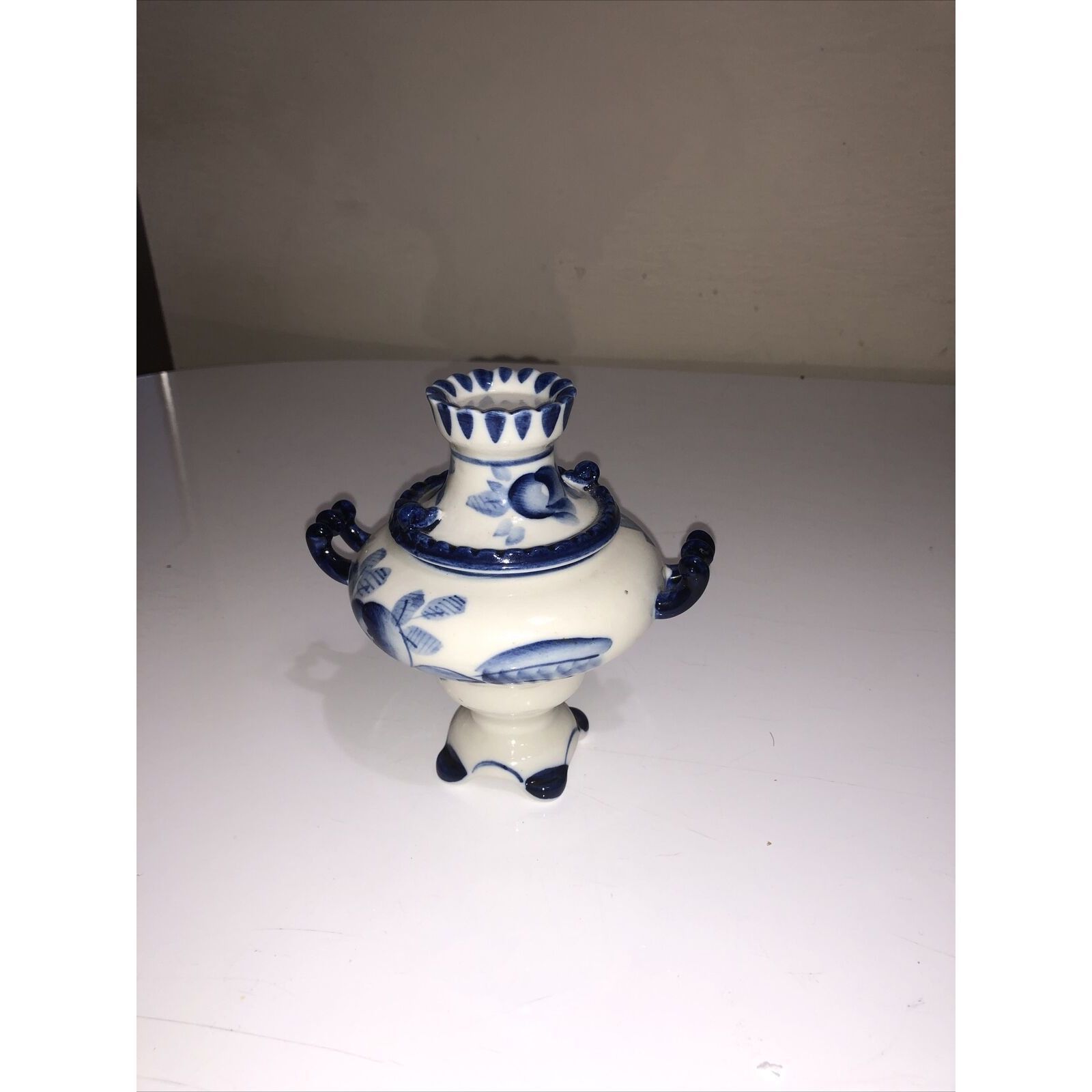 Other GZEL FROM RUSSIA HANDMADE BLUE&WHITE RUSSIAN SAMOVAR Size ONE SIZE - 2 Thumbnail