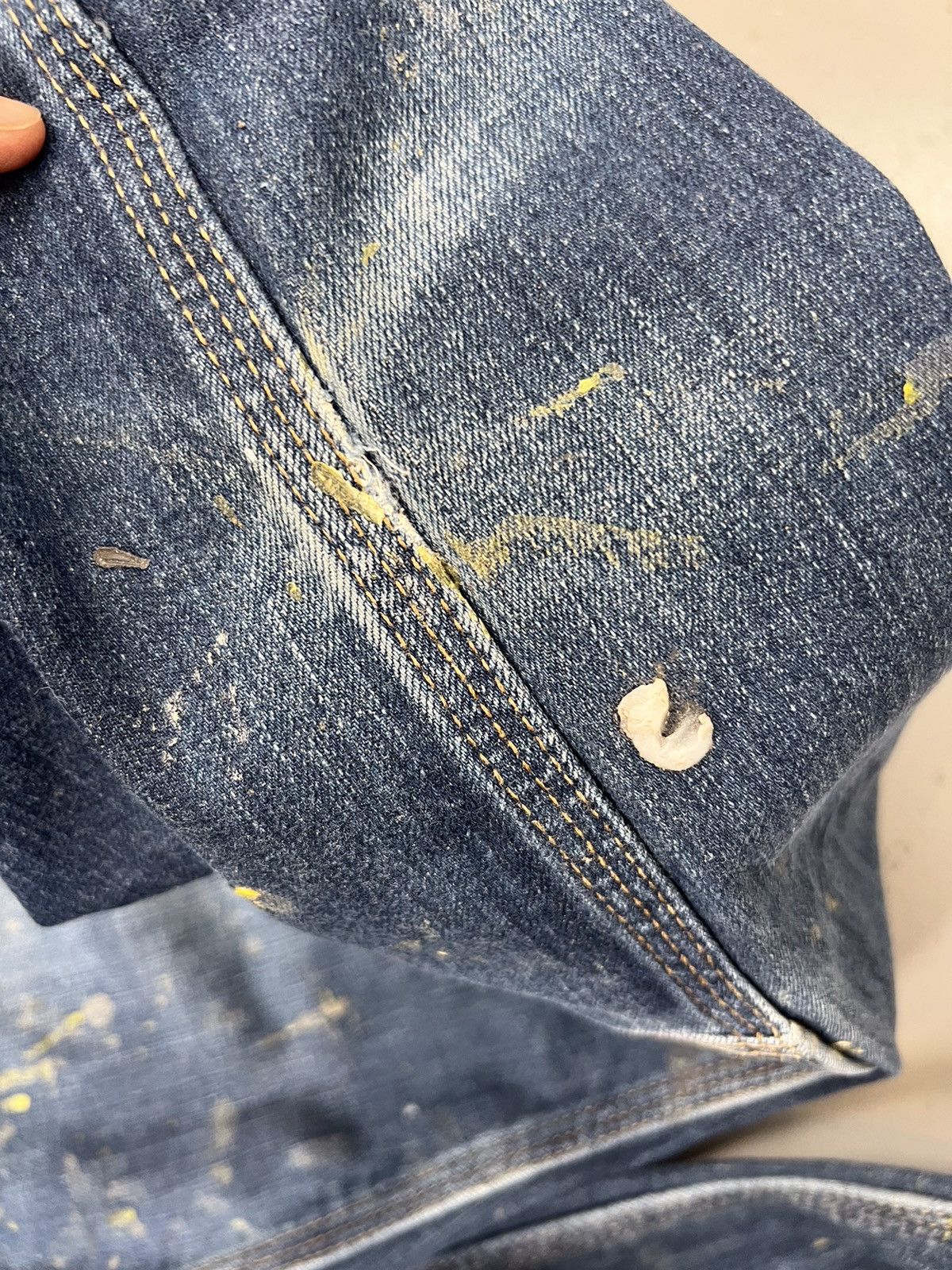 Carhartt Vintage Carhartt double knee paint splatter workwear denim Size US 38 / EU 54 - 12 Thumbnail