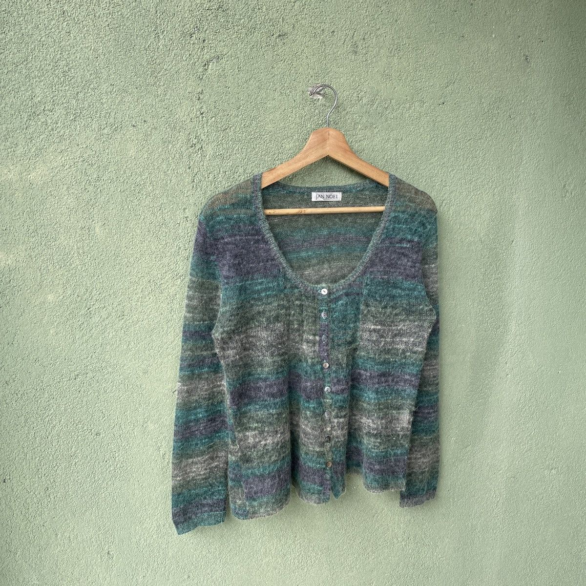 Vintage Vintage Mohair Jan Noel Shag Shaggy Cardigan Knitwear Size US S / EU 44-46 / 1 - 2 Thumbnail
