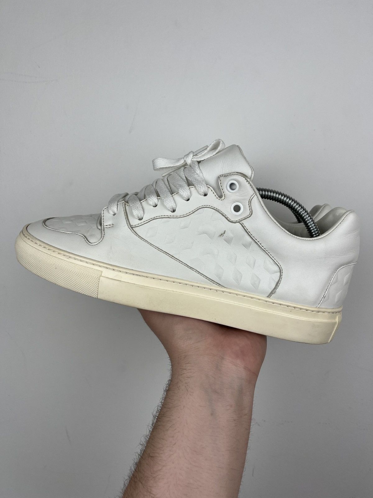 Balenciaga Balenciaga Embossed Leather Lowtop Sneakers Size US 7.5 / EU 40-41 - 8 Thumbnail