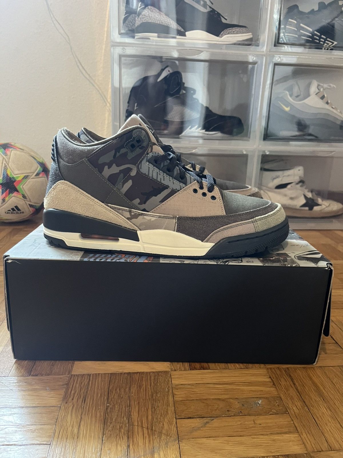 Jordan Brand Air Jordan 3 Patchwork Camo Size US 10.5 / EU 43-44 - 3 Thumbnail