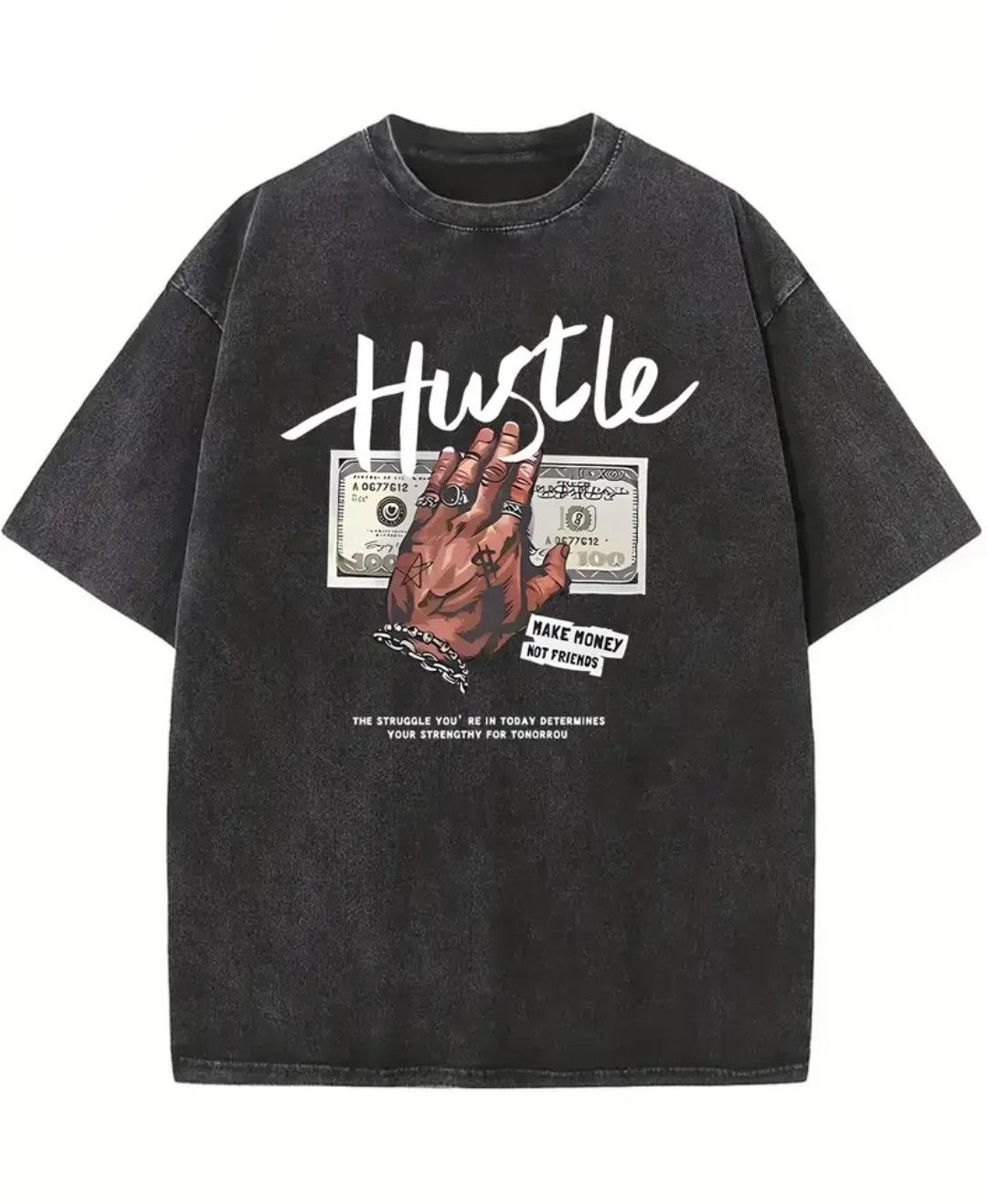 Japanese Brand × Vintage Y2K Hustle oversized tee Size US XL / EU 56 / 4 - 1 Thumbnail