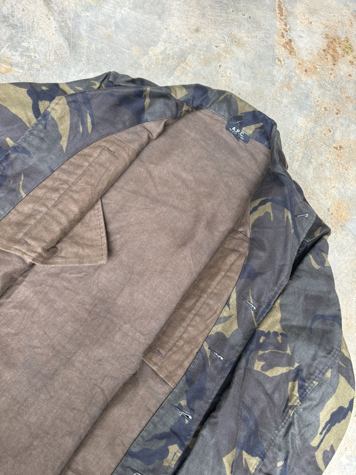A.P.C. A.P.C Camo Jacket Made in France Size US L / EU 52-54 / 3 - 4 Thumbnail