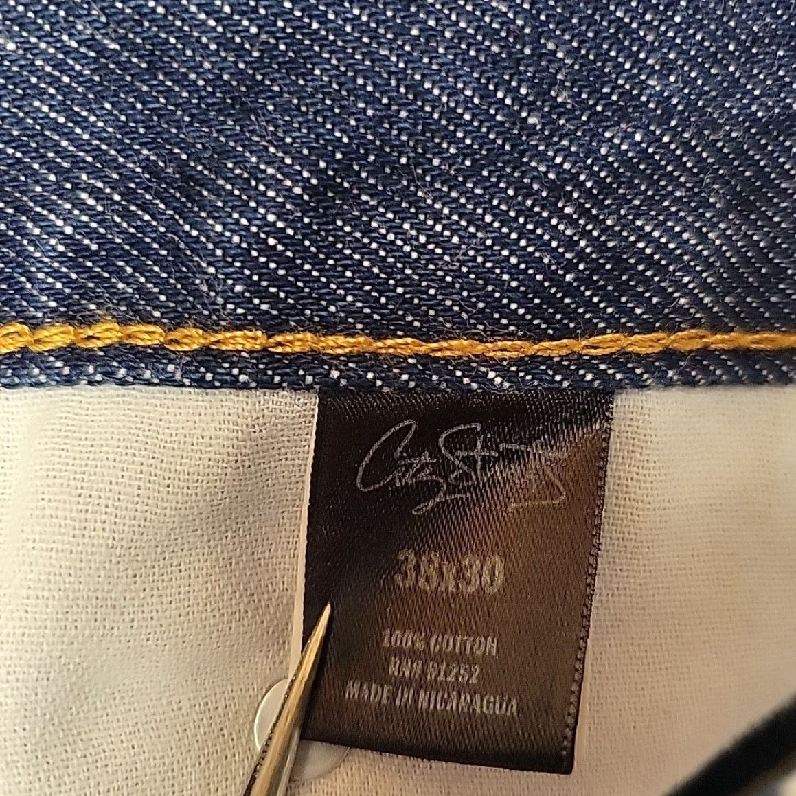 JCPenney VINTAGE JCPenny City Streets Jeans Mens 38x30 Blue Denim 100% Cotton NEW Straight Leg USA 90s Mens Jeans Size US 38 / EU 54 - 5 Thumbnail