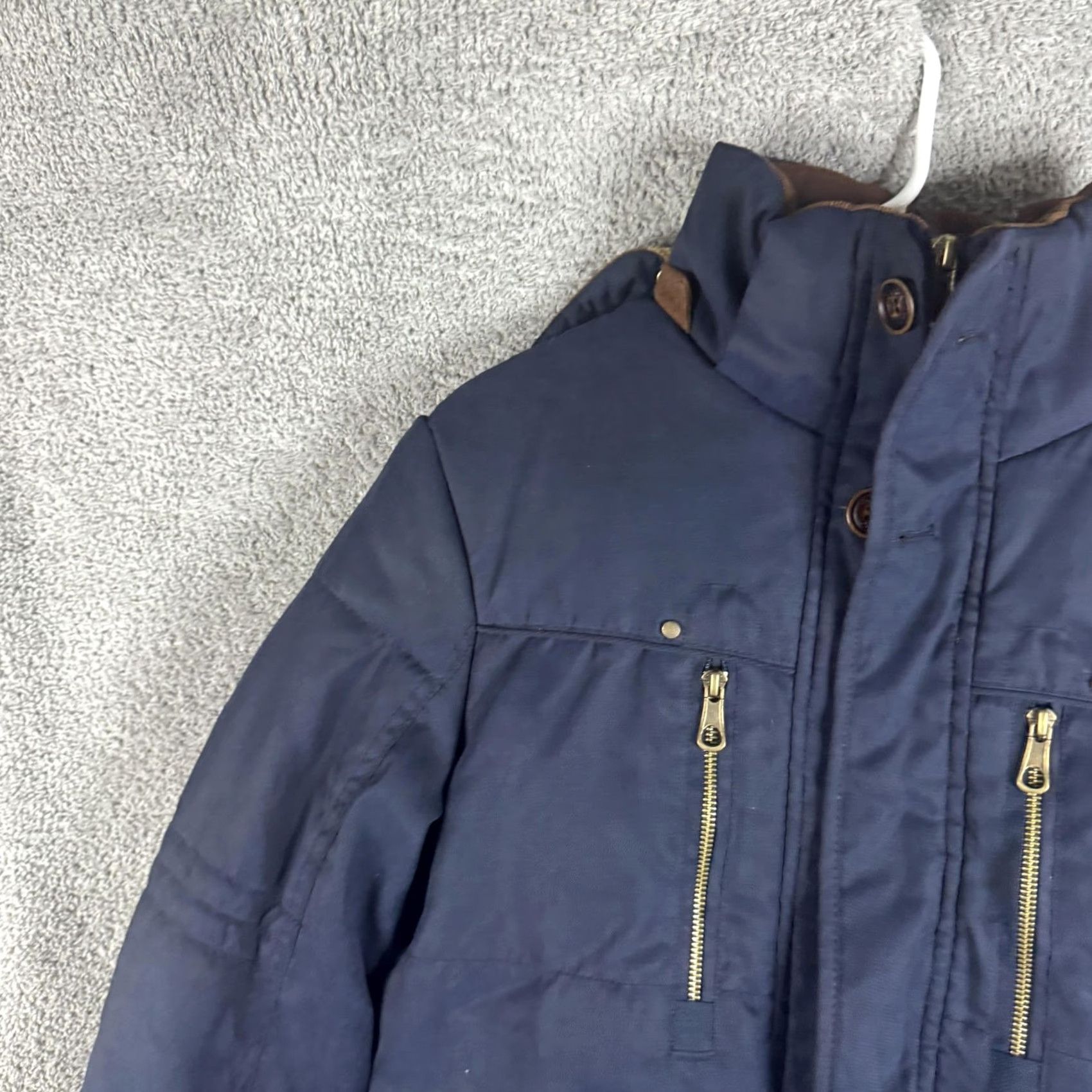 Vintage Jacket 2XL Blue Hooded Insulated Waterproof Parka Full Zip Outdoor Winter Mens Size US XXL / EU 58 / 5 - 5 Thumbnail
