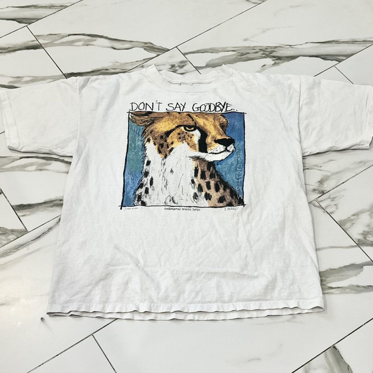 Vintage VINTAGE ENDANGERED SPECIES TEE! Size US XL / EU 56 / 4 - 4 Thumbnail