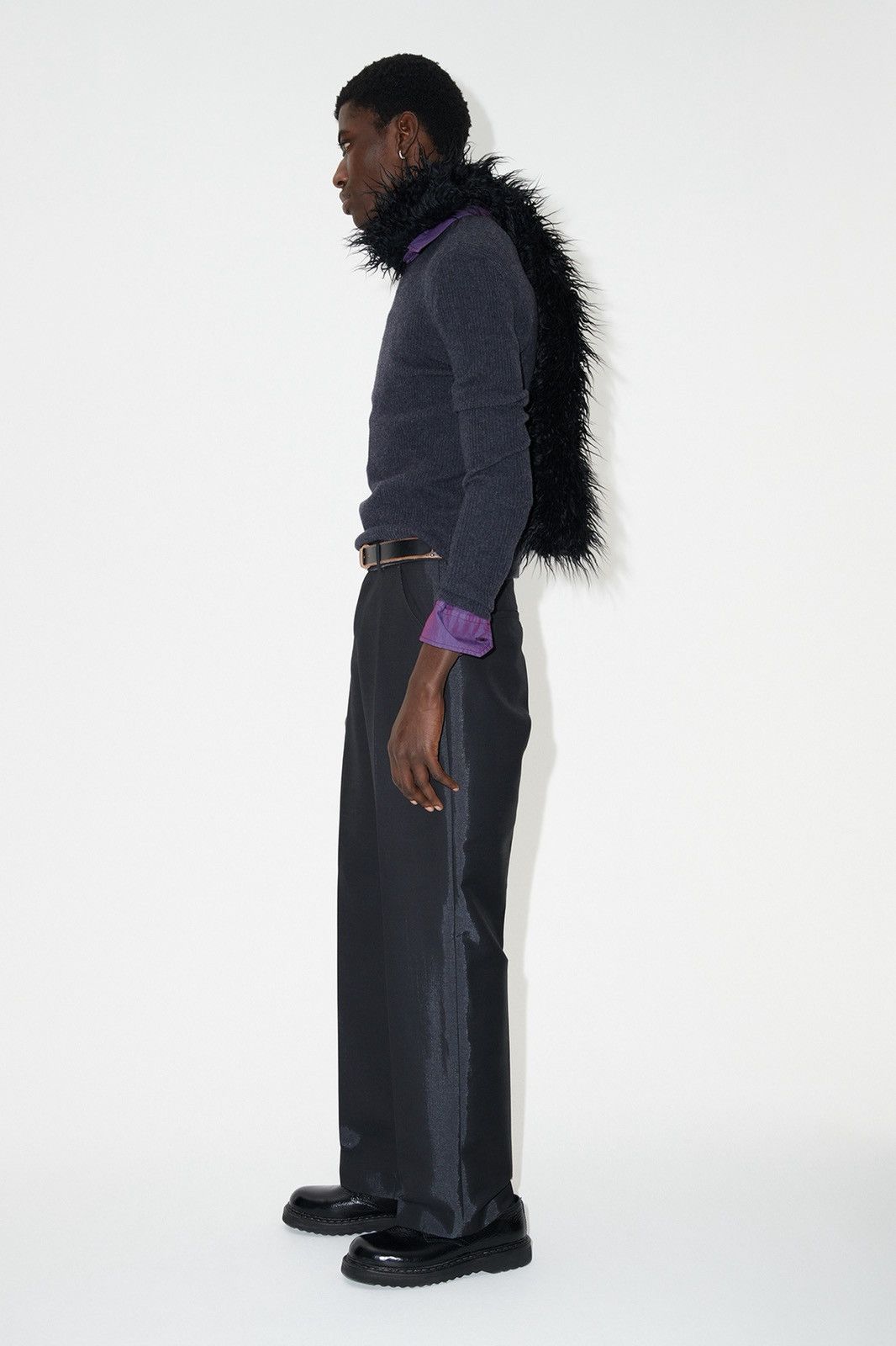 Our Legacy Our Legacy Darien Trouser Black Mnemonic Wool Size US 30 / EU 46 - 4 Thumbnail