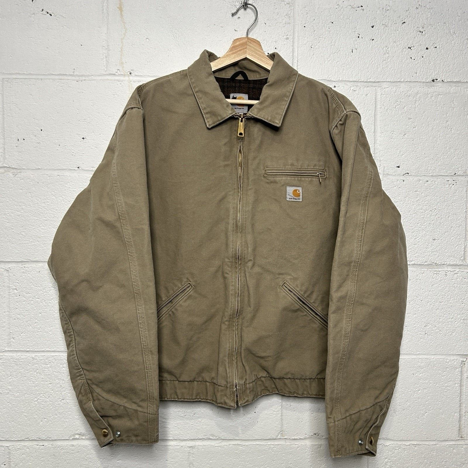 Carhartt Vintage Carhartt Blanket-Lined Detroit Jacket “Cottonwood” Size US XL / EU 56 / 4 - 2 Thumbnail