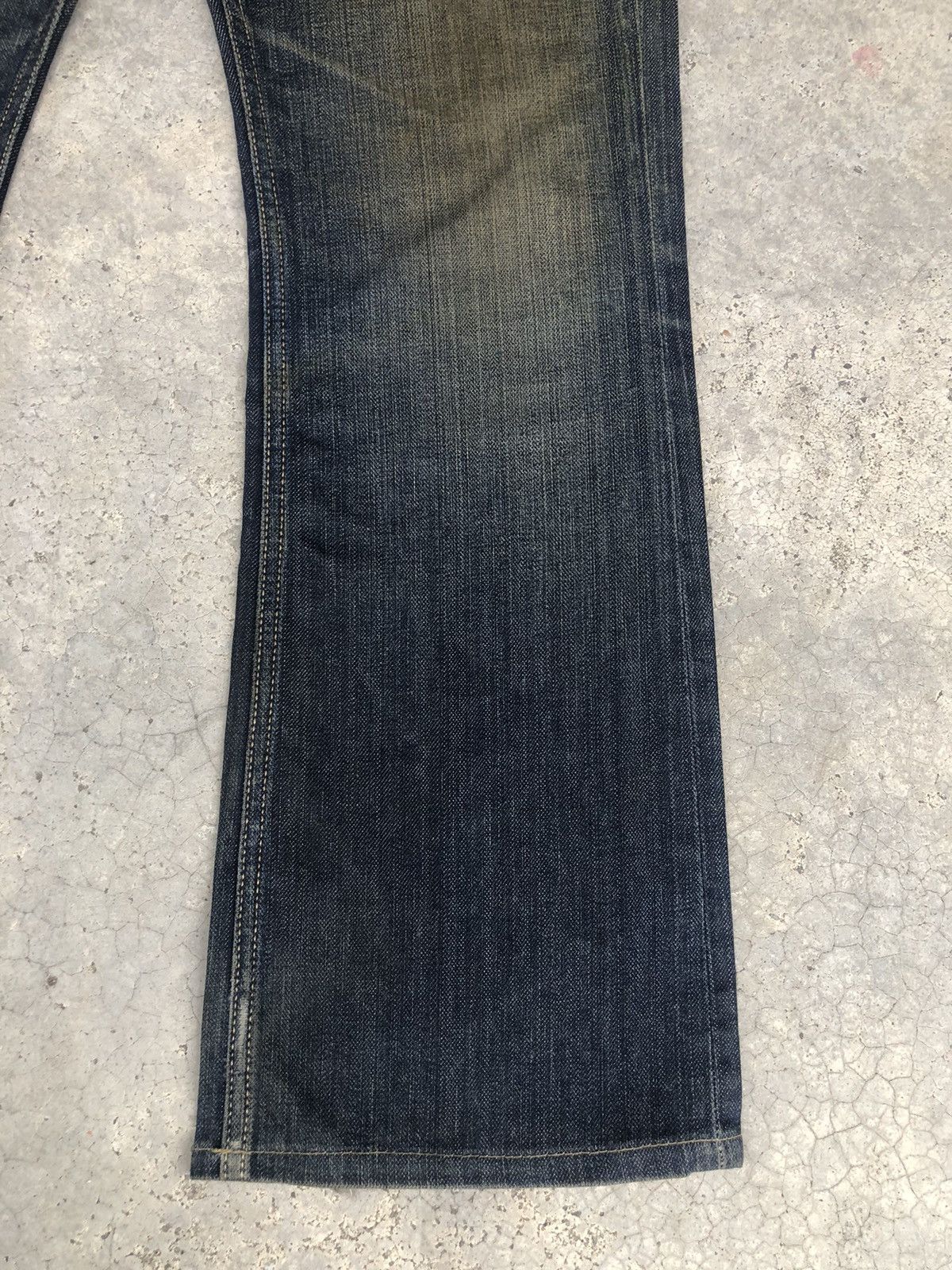 If Six Was Nine Taverniti Flared Jeans Mudwash Distressed Jeans Size US 33 - 7 Thumbnail