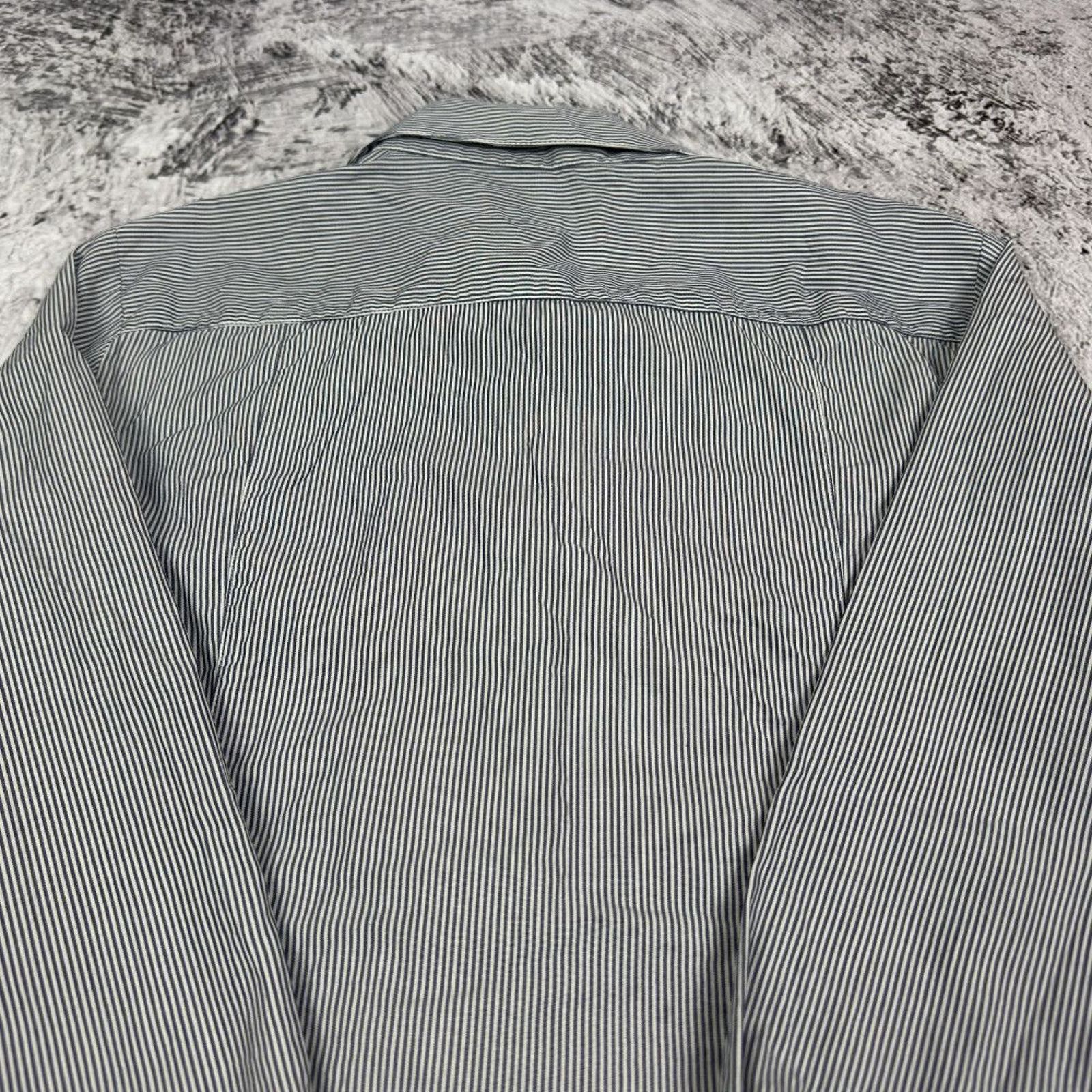 Burberry Burberry Brit Women's Black White Striped Button-Up Shirt S Size S / US 4 / IT 40 - 5 Thumbnail
