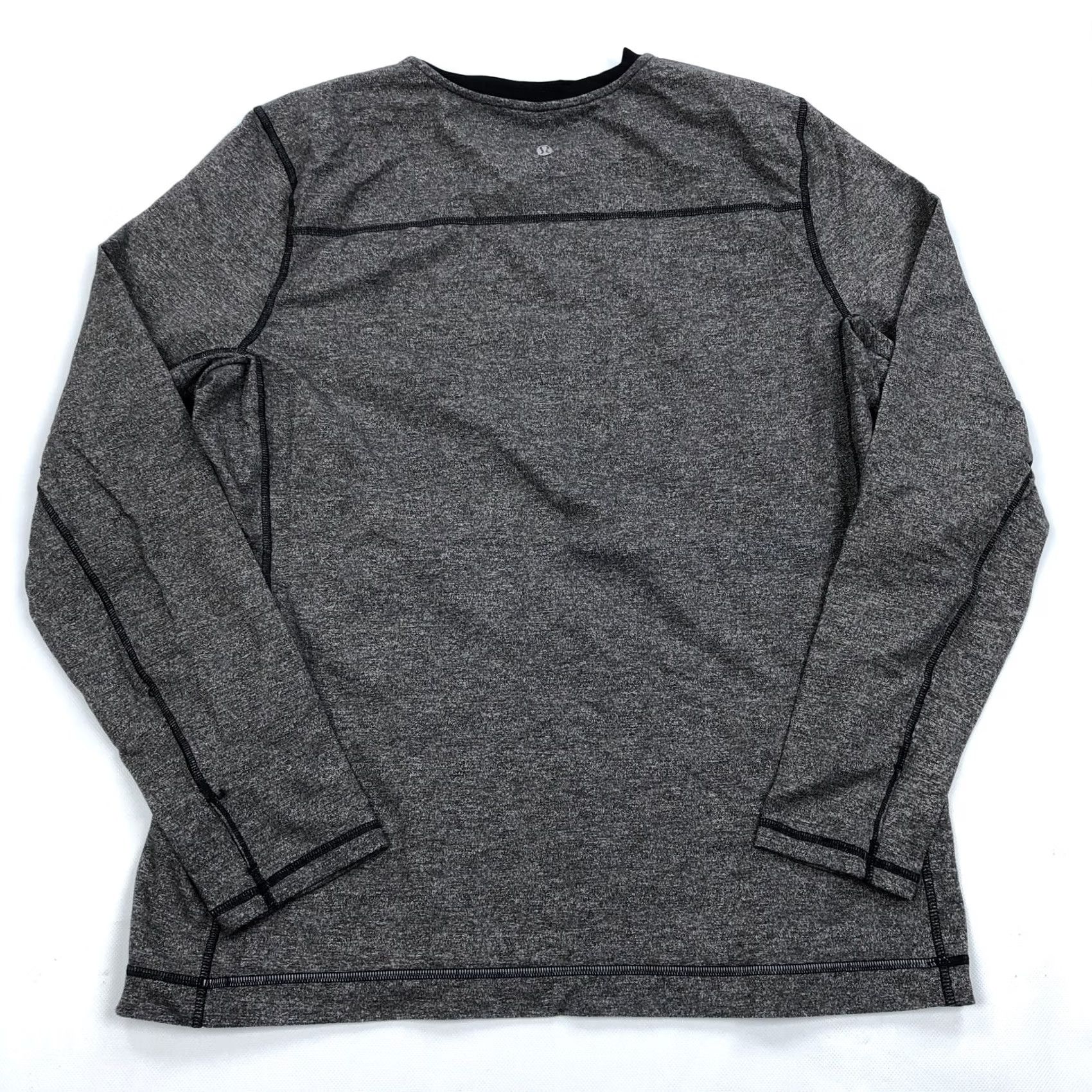 Lululemon Lululemon Men's Gray Heather Long Sleeve Shirt XL Running Core Crew Top Activewear Shirt Mens Size US XL / EU 56 / 4 - 6 Thumbnail