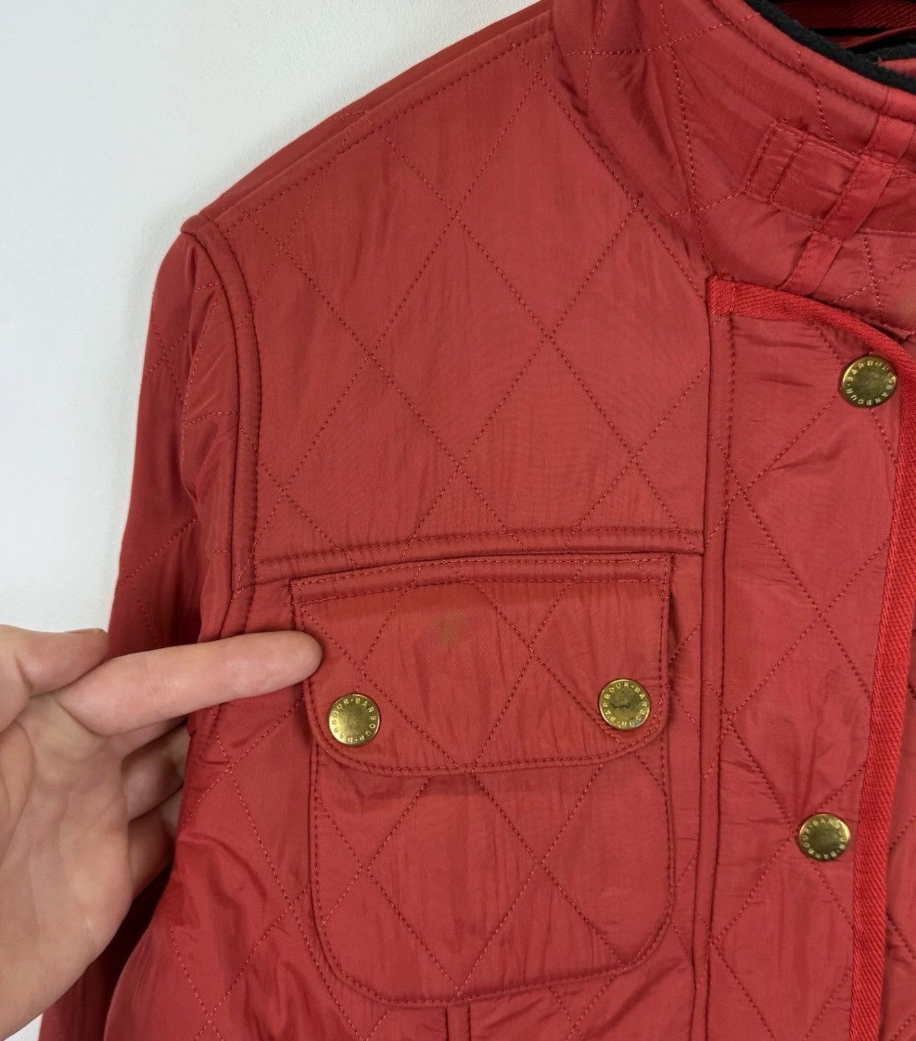 Barbour Barbour International Quilted Full Zip Jacket Women’s Red Size M / US 6-8 / IT 42-44 - 2 Thumbnail