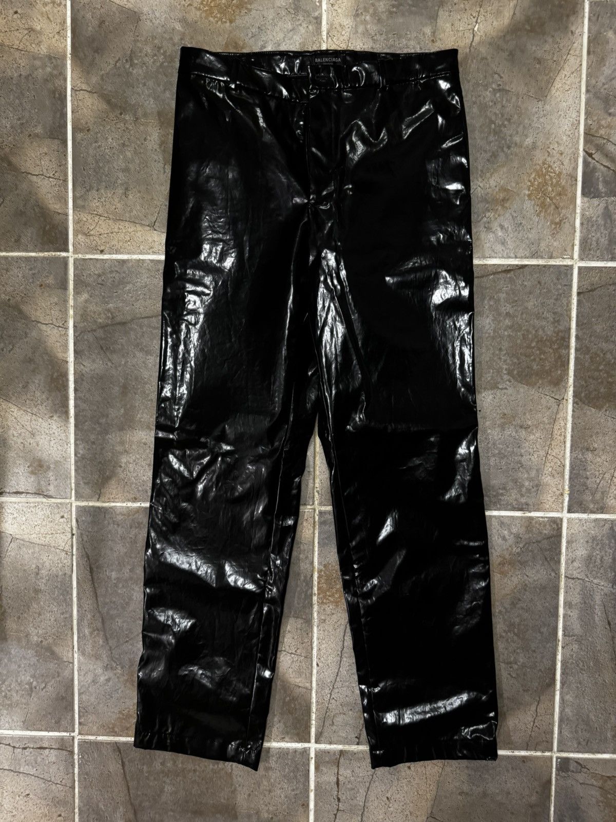 Balenciaga Balenciaga Crinkled Satin Trousers | Grailed