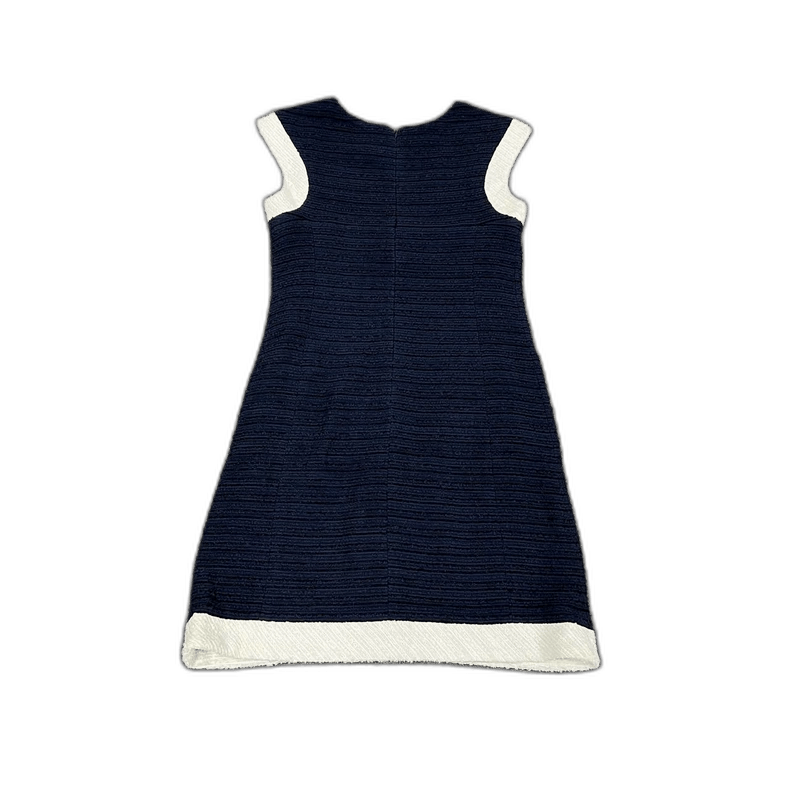 Chanel Chanel Tweed Dress with Colorful Buttons Size L / US 10 / IT 46 - 1 Thumbnail