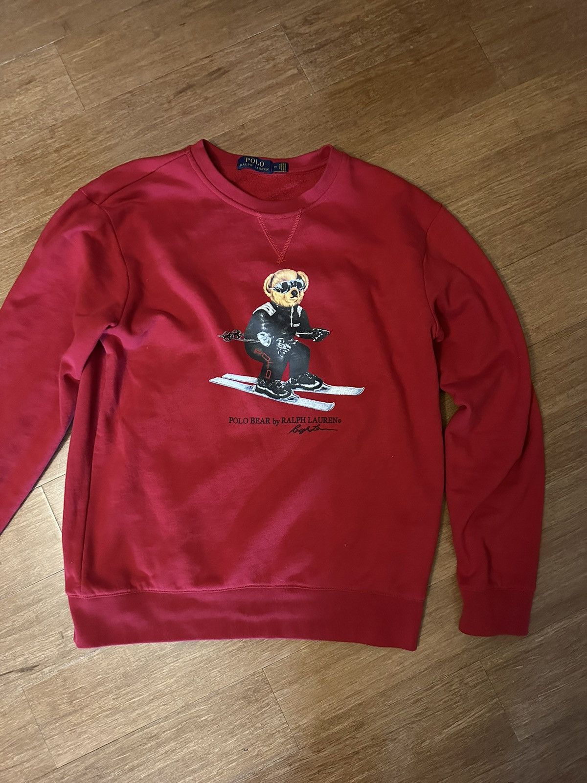 image of Polo Ralph Lauren Polo Bear Sweatshirt in Red, Men's (Size Medium)