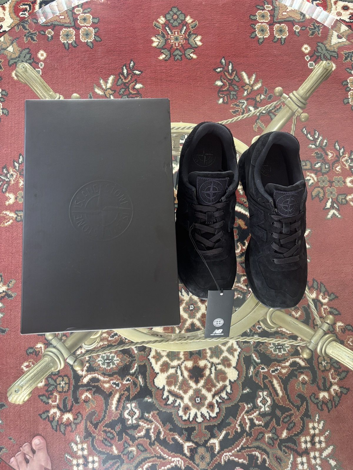 New Balance × Stone Island Stone Island x New Balance 574 Ghost Navy Size US 10 / EU 43 - 7 Thumbnail