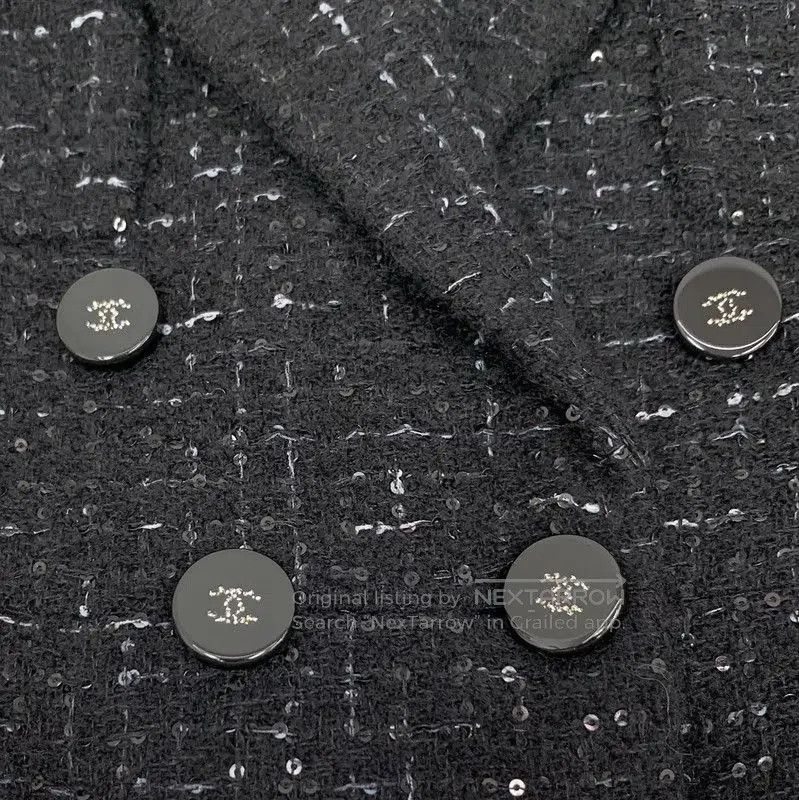 Chanel Chanel Wool Black Women's Jacket . Size XXS / US 00 / IT 34 - 6 Thumbnail
