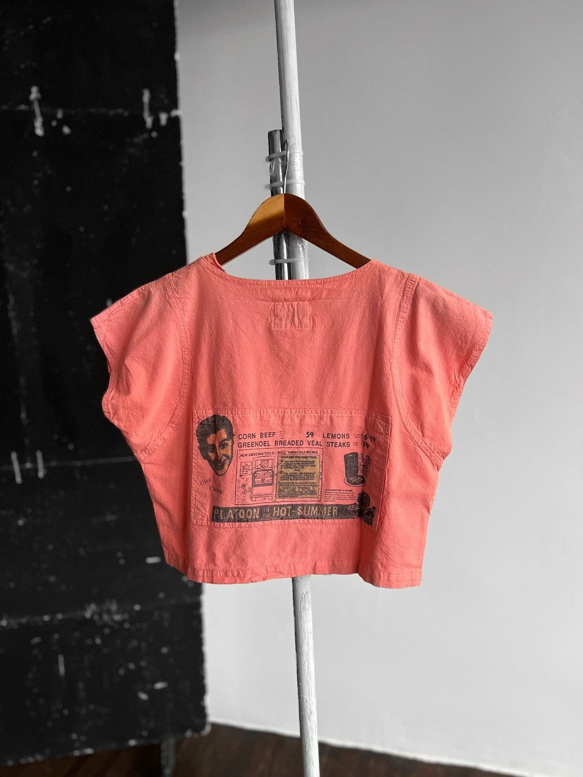 Designer × Vintage Platoon Womens Rare Vintage 90s Hot Summer Cropped Top Size S / US 4 / IT 40 - 2 Thumbnail