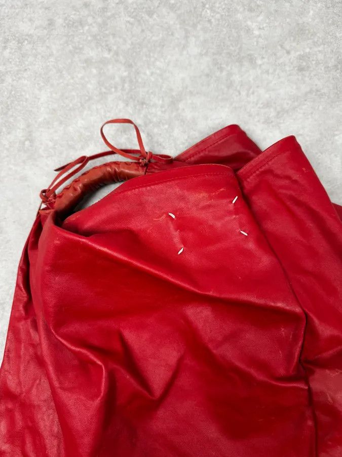 Maison Margiela 2010s Maison Martin Margiela Red Leather Contemporary Handle Bag Size ONE SIZE - 8 Thumbnail