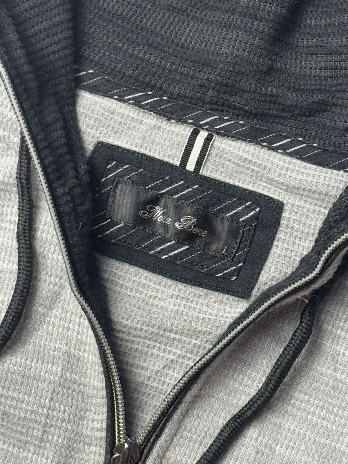 If Six Was Nine × Japanese Brand × Le Grande Bleu (L.G.B.) Nota Bene Japanese Full Zipper Hoodie Archived Styled Size US M / EU 48-50 / 2 - 6 Thumbnail