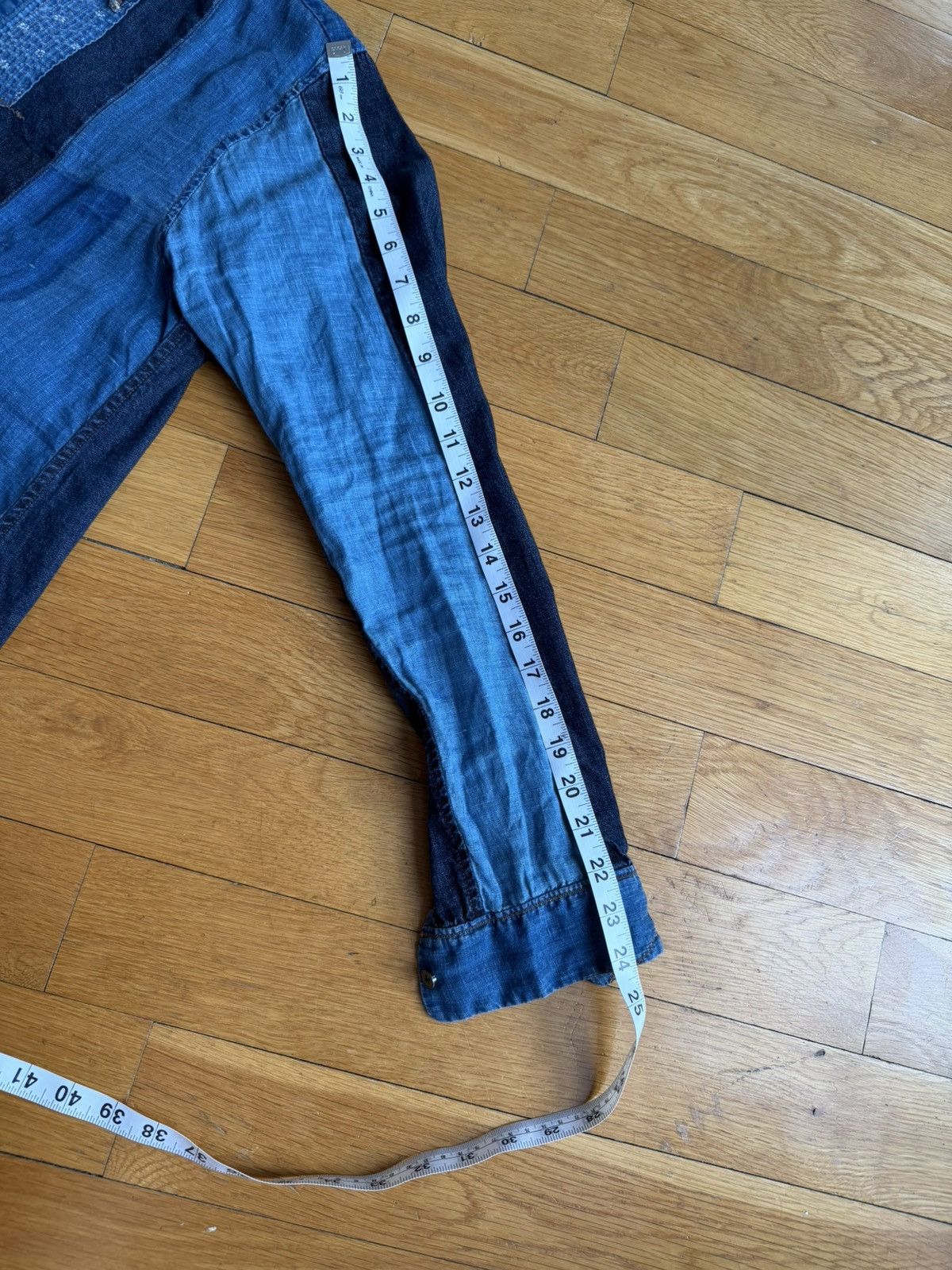 Kapital kapital blue patchwork denim shirt Size S / US 4 / IT 40 - 8 Thumbnail