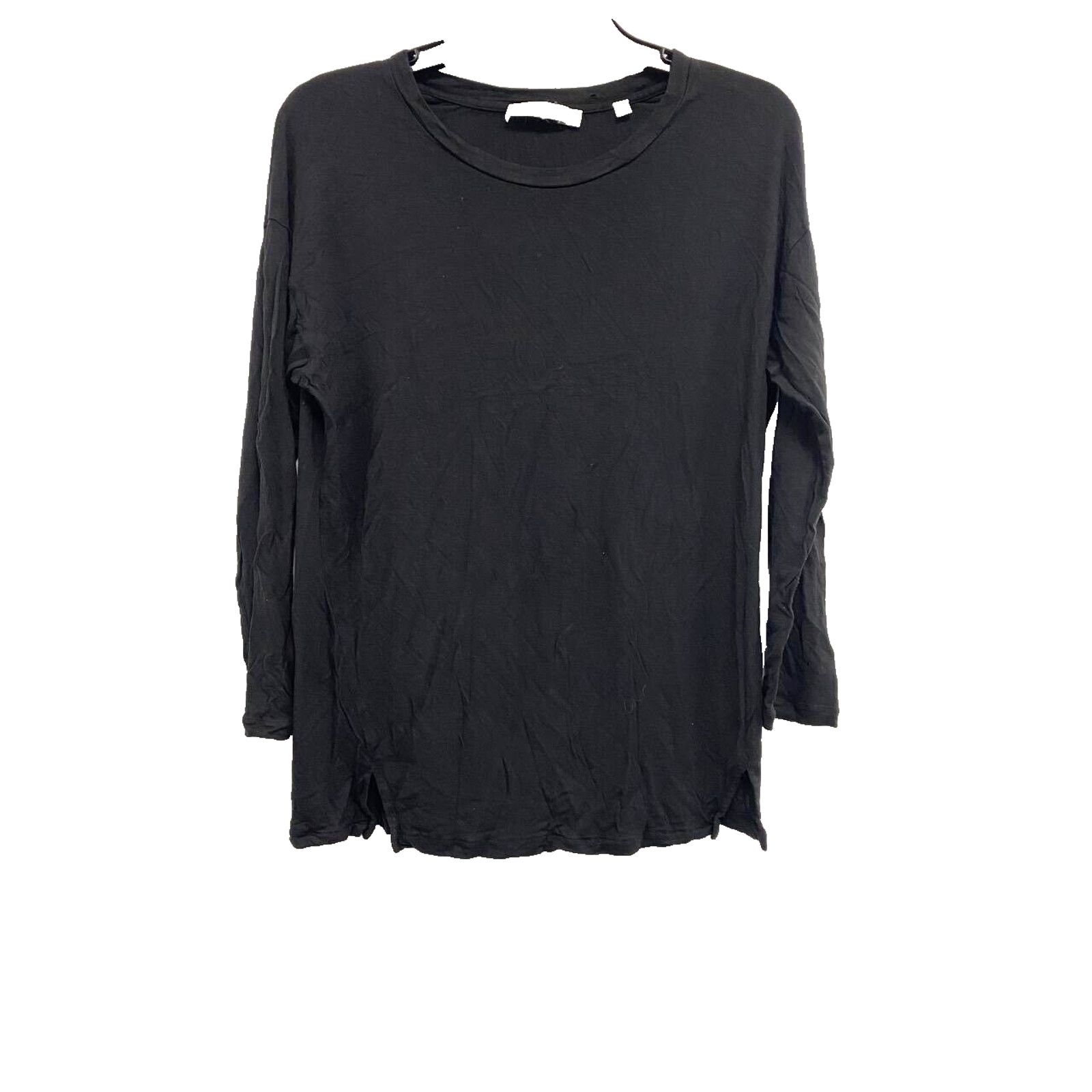 Vince Vince Women Crew Neck Drop Black Size Large A000417 Size L / US 10 / IT 46 - 1 Thumbnail