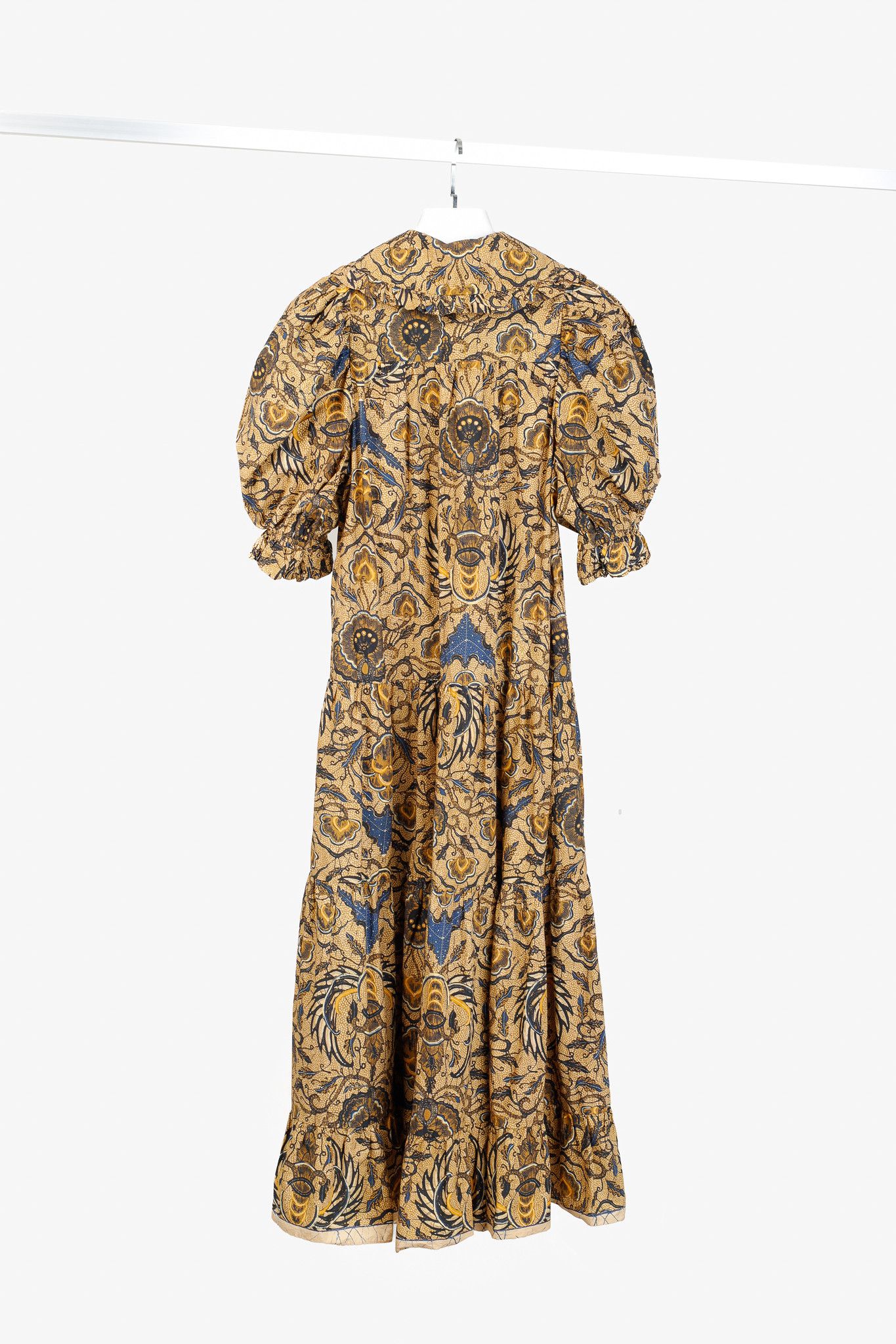 Ulla Johnson Ulla Johnson Fall'21 Rosalind Batik Print Puff Sleeve Maxi Size S / US 4 / IT 40 - 2 Thumbnail