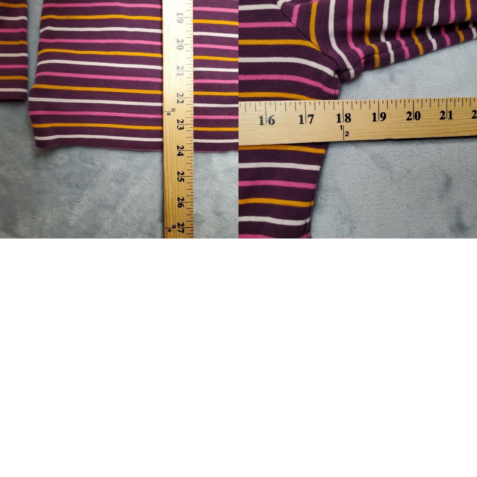 Vintage Duluth Trading Shirt Womens XS Purple Striped Long Sleeve Crewneck TEE Size XS / US 0-2 / IT 36-38 - 8 Thumbnail