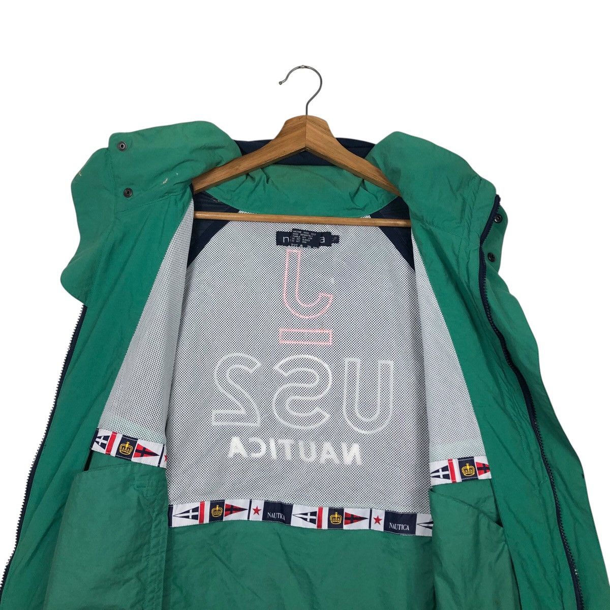 Nautica 📌Vintage Bomber Jacket Nautica Big Logo Back Hit Size US L / EU 52-54 / 3 - 17 Thumbnail