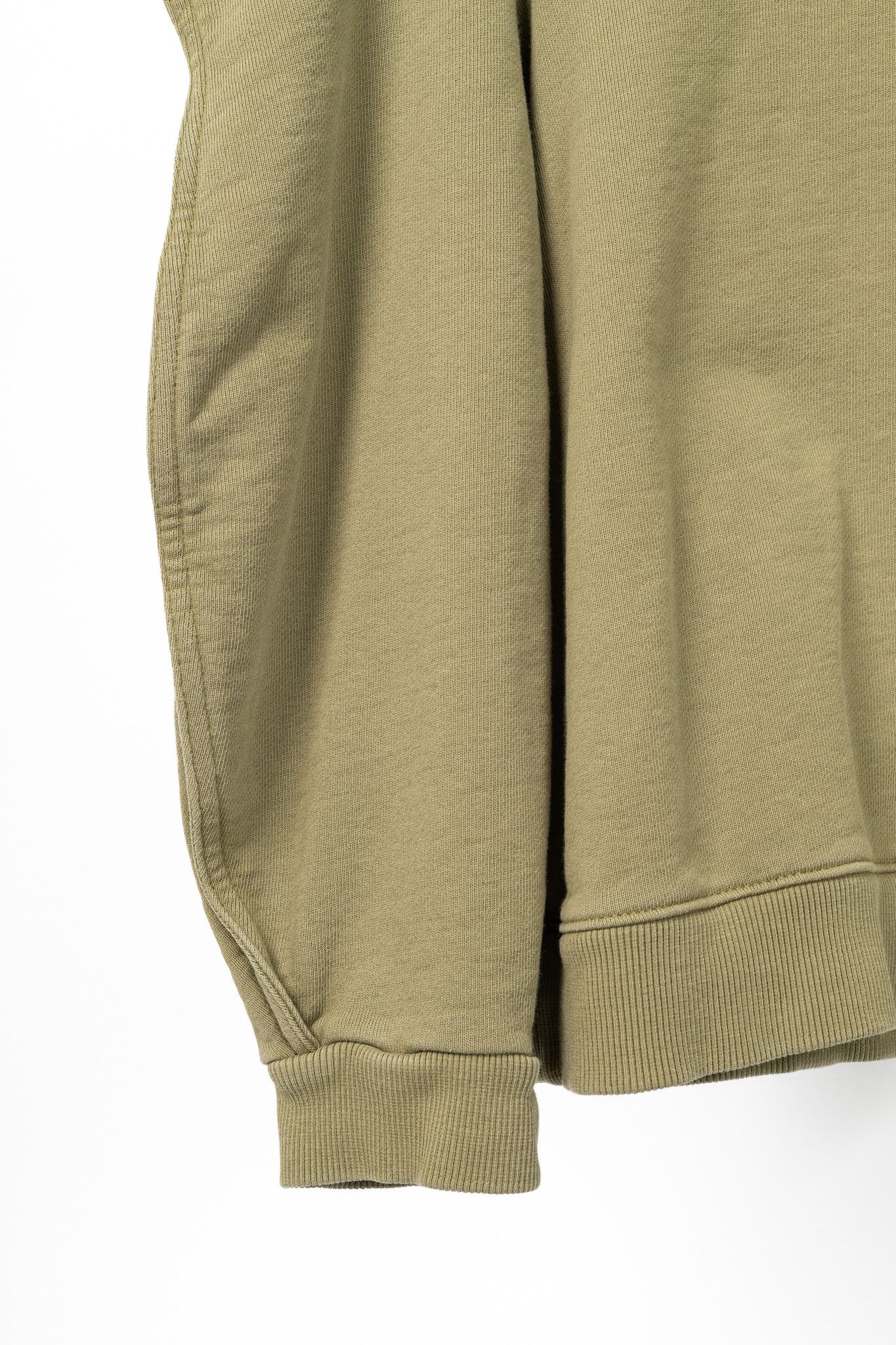 Tibi Tibi Moss Cotton French Terry Scallop Cropped Sweatshirt Size S / US 4 / IT 40 - 6 Thumbnail