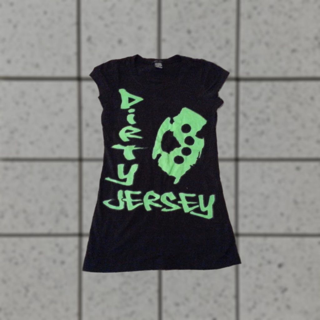 Vintage Womens Jersey Shirt Black Cotton S New Jersey Angel City Dirty Size M / US 6-8 / IT 42-44 - 1 Thumbnail
