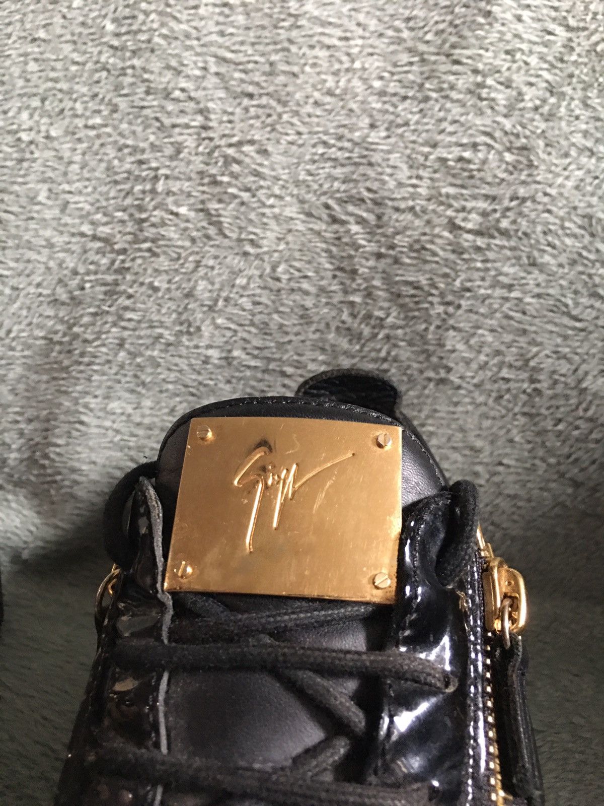Giuseppe Zanotti Giuseppe Zanotti Black Leather Low-top Sneakers EU 41 Size US 8 / EU 41 - 4 Thumbnail