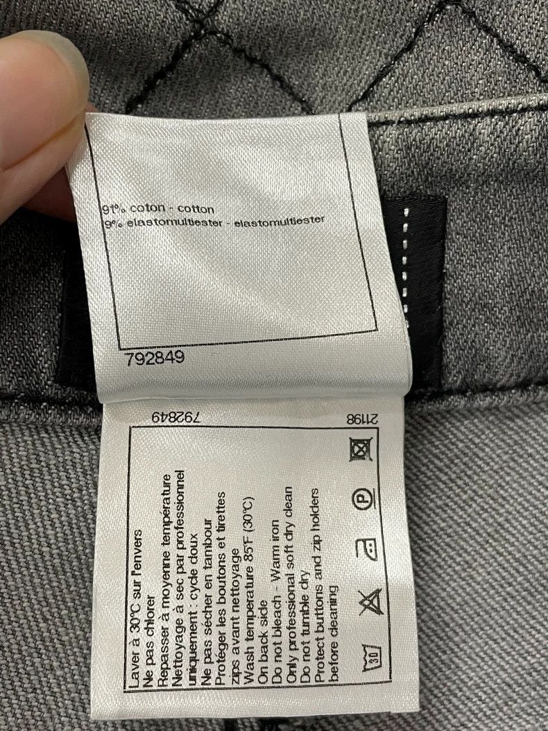 Chanel chanel 10A light grey plaid jeans Size 25" / US 0 / IT 36 - 5 Thumbnail