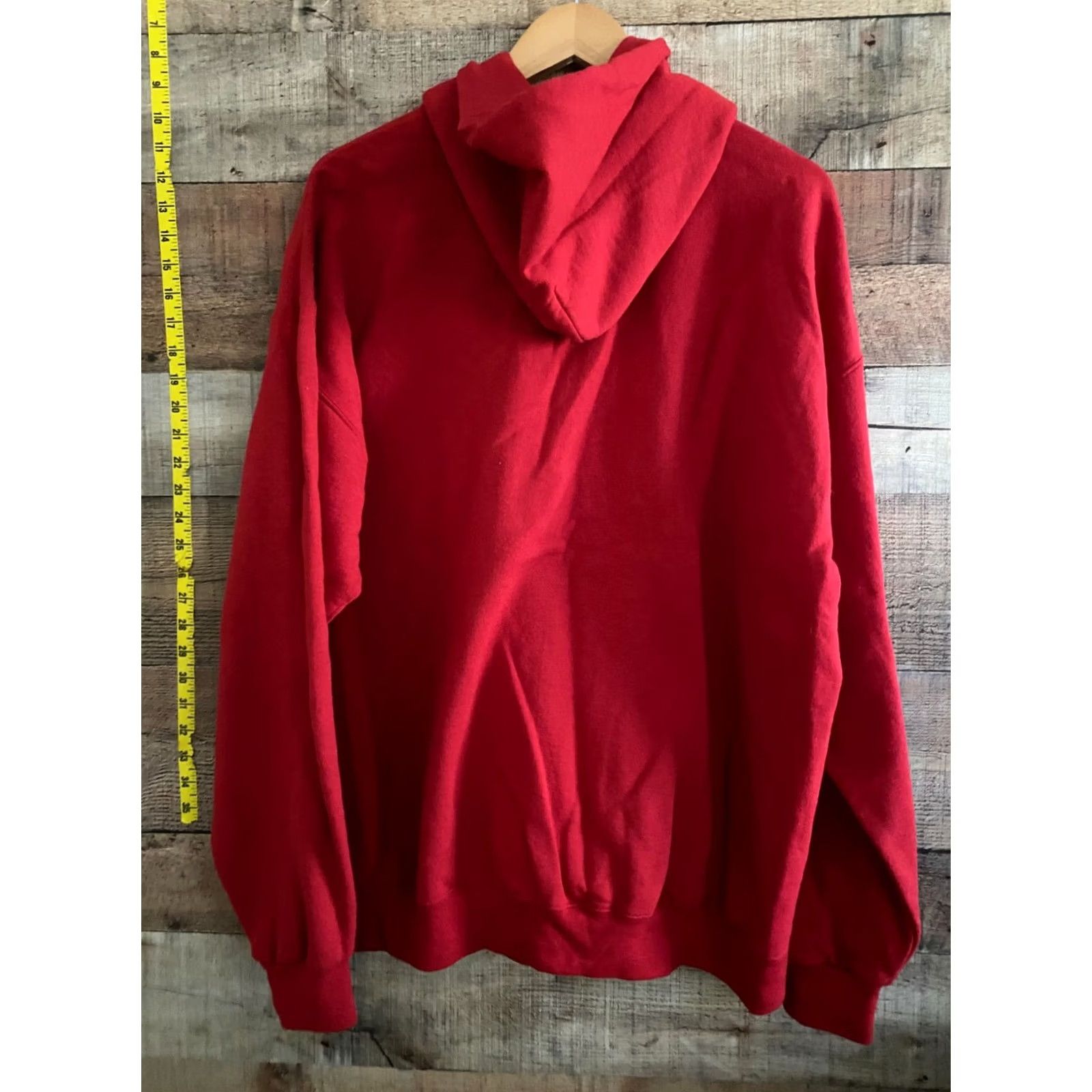 Jerzees VINTAGE Jerzees Hoodie Sweatshirt Red Blank Men's XL Hoodie Mens XL Red 90s Grunge Hip Hop Streetwear Jerzees Size US XL / EU 56 / 4 - 3 Thumbnail