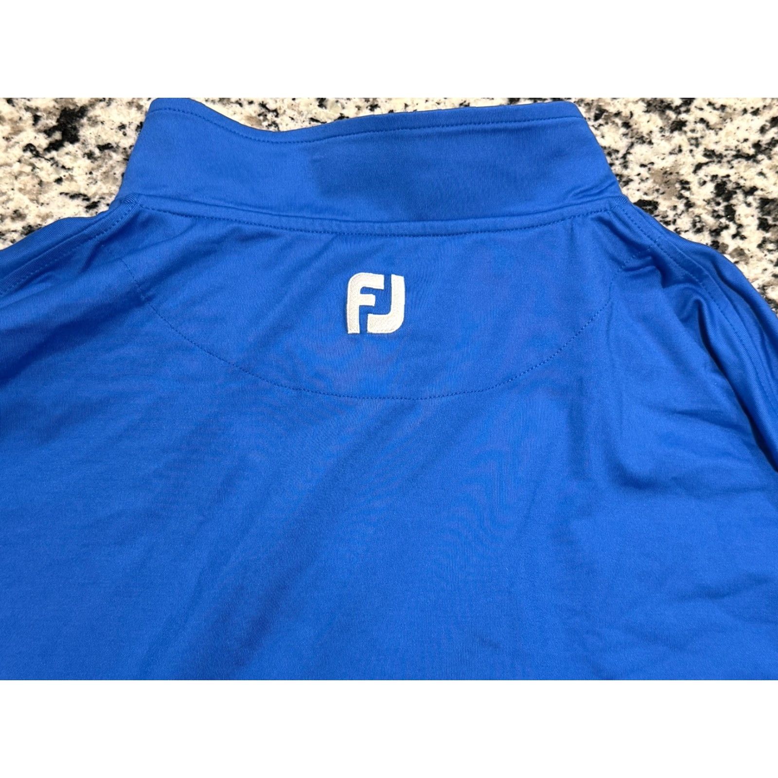 Footjoy FootJoy The Players Course At Wyboo 1/4 Zip Blue Golf Sweater Stretch Sz XL Mens Pullover Cardigan Activewear Golf Mock Neck Zipper Embroidered Logo Size US XL / EU 56 / 4 - 6 Thumbnail