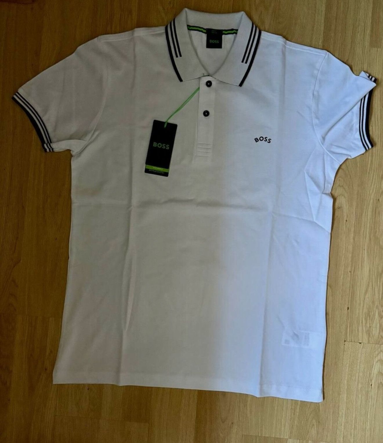 Hugo Boss Boss Polo Shirt White Color L Size Size US L / EU 52-54 / 3 - 2 Thumbnail