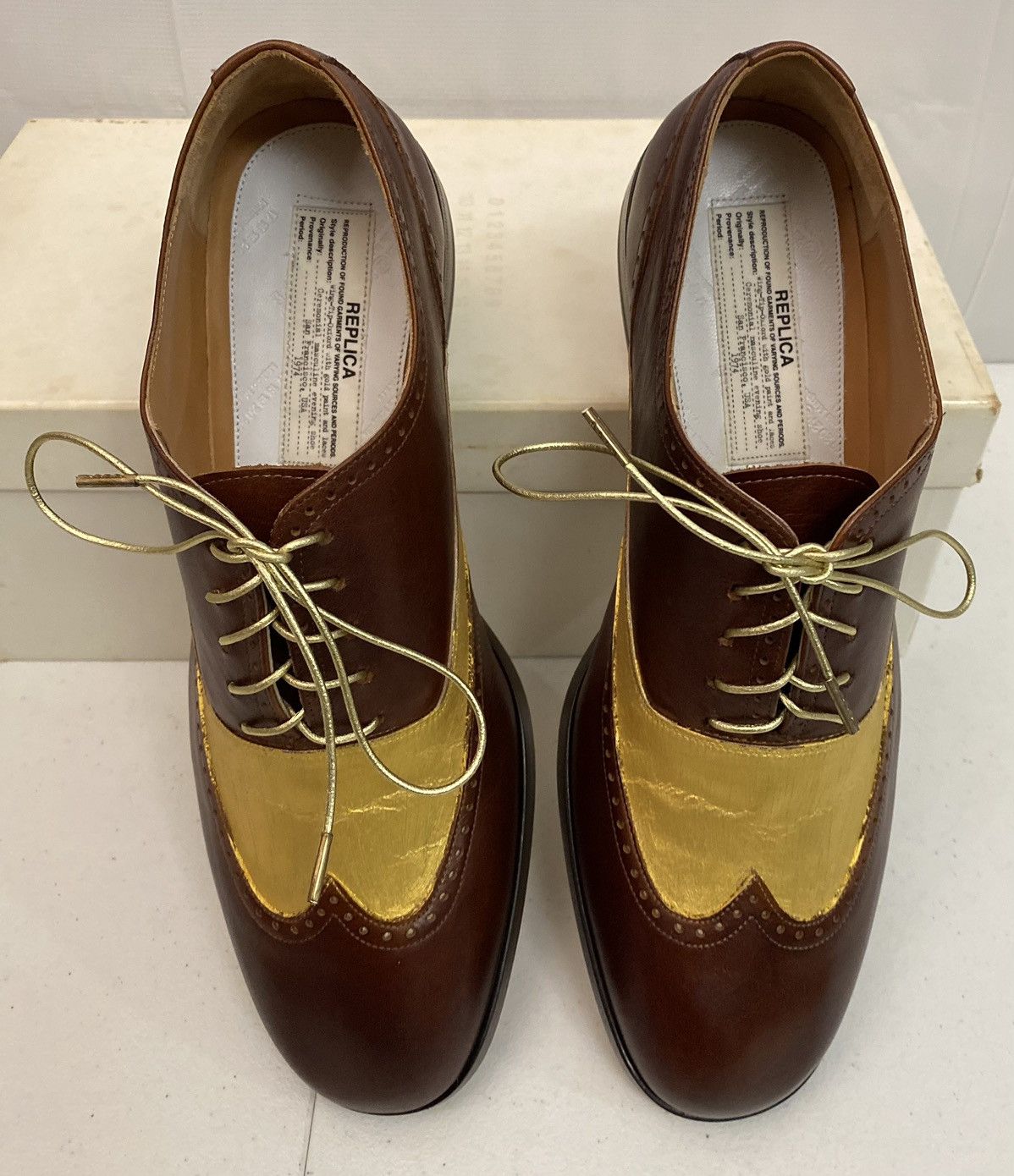 Maison Margiela Maison Margiela 22 🇮🇹 70’s San Fran Ceremony Wingtip Reps New Size US 9 / EU 42 - 7 Thumbnail