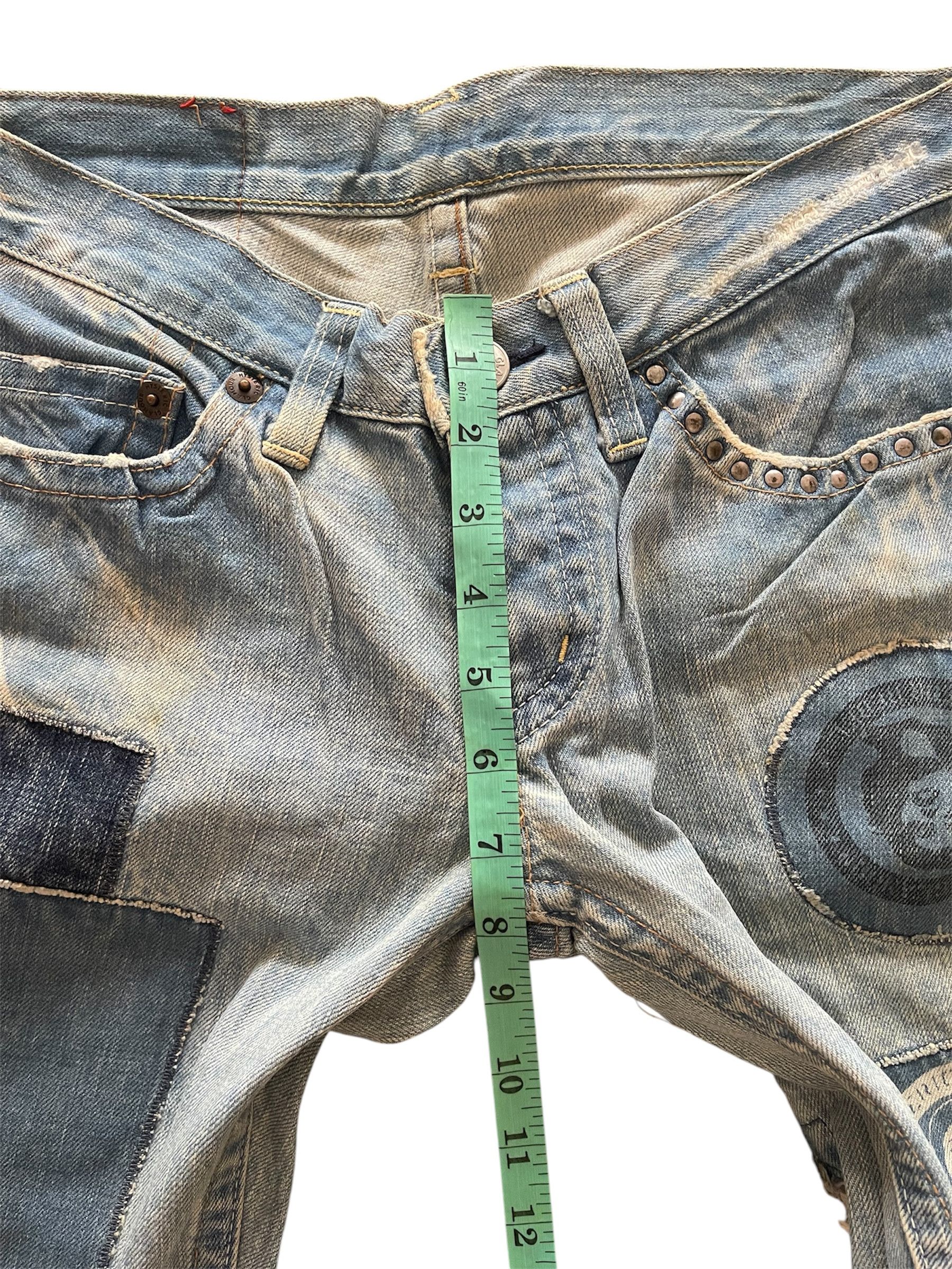 Hysteric Glamour × Le Grande Bleu (L.G.B.) Hysteric Glamour Patchwork Low Rise Baby Blue Reconstruck Size US 30 / EU 46 - 10 Thumbnail